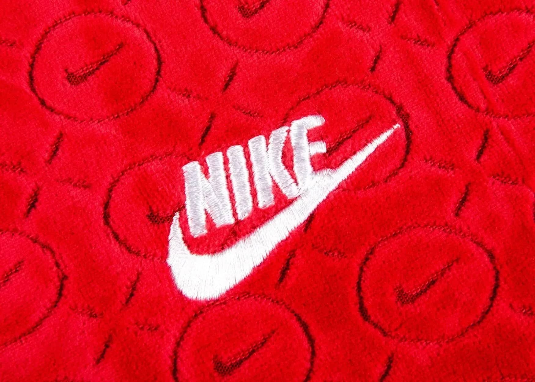 Supreme Nike Velour Track Jacket Red - My Suti