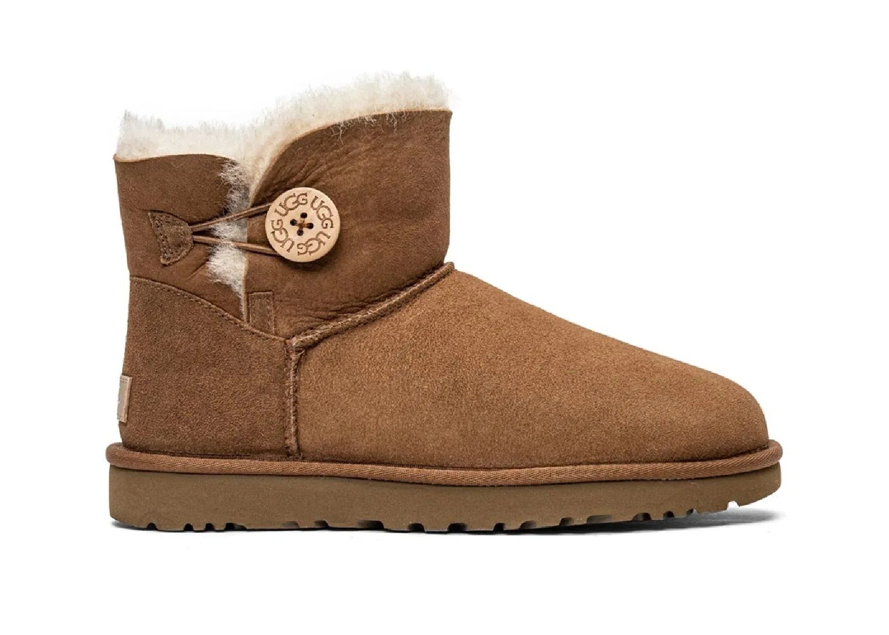 Ugg Mini Bailey Button II Chestnut - My Suti