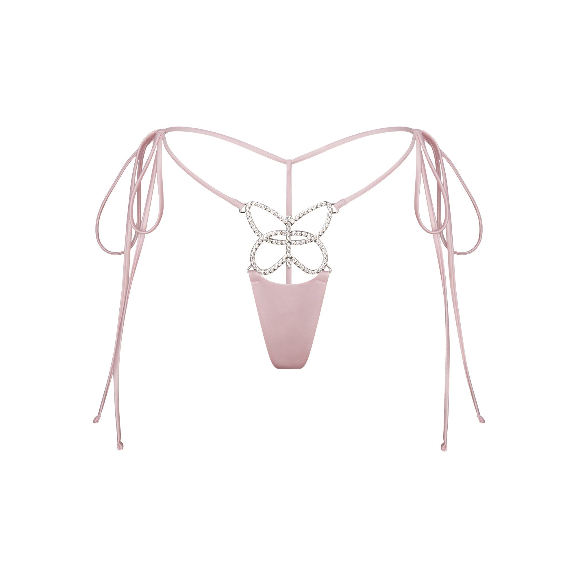 SKIMS NOVELTY INTIMATES BUTTERFLY CHARM STRING THONG | BABY PINK - Görsel 1