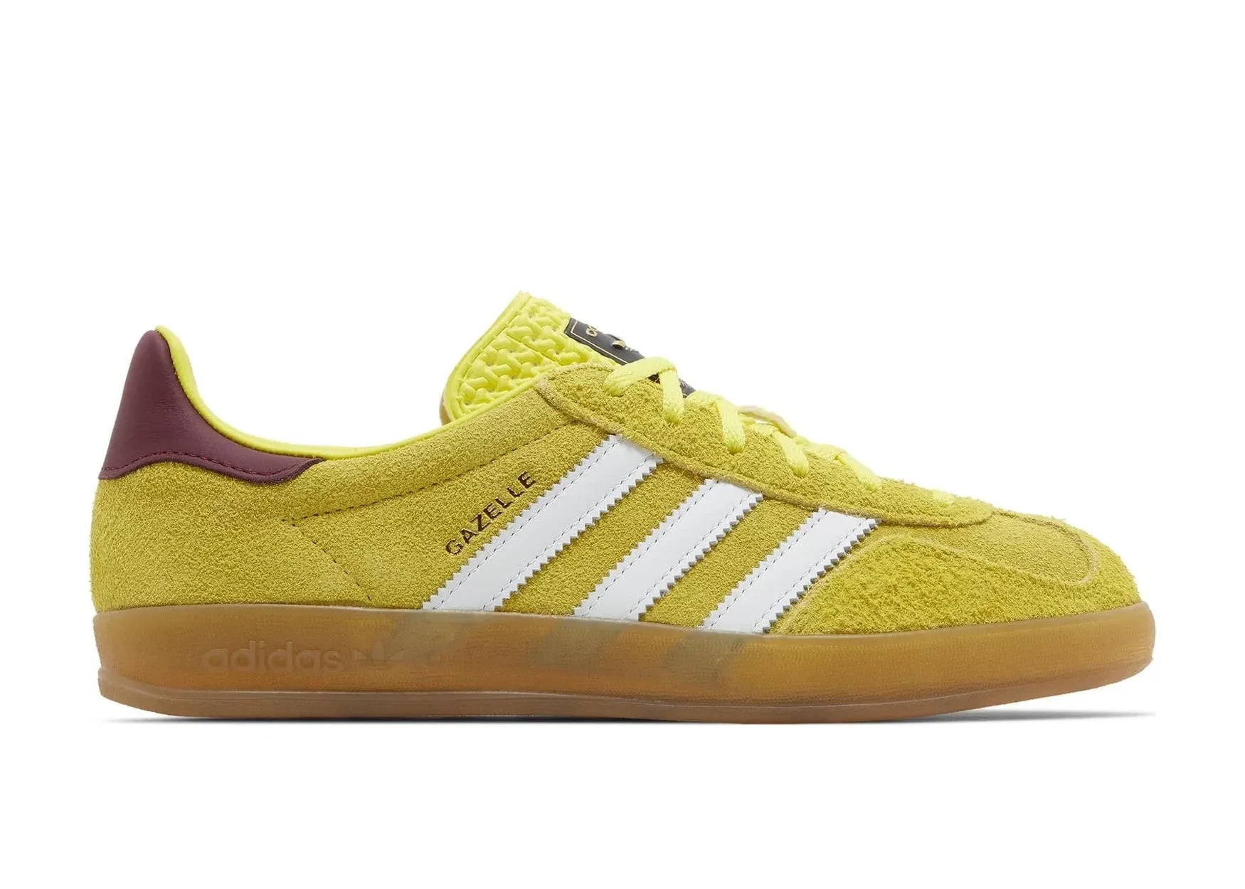 adidas Gazelle Indoor Bright Yellow Collegiate Burgundy (W) - My Suti