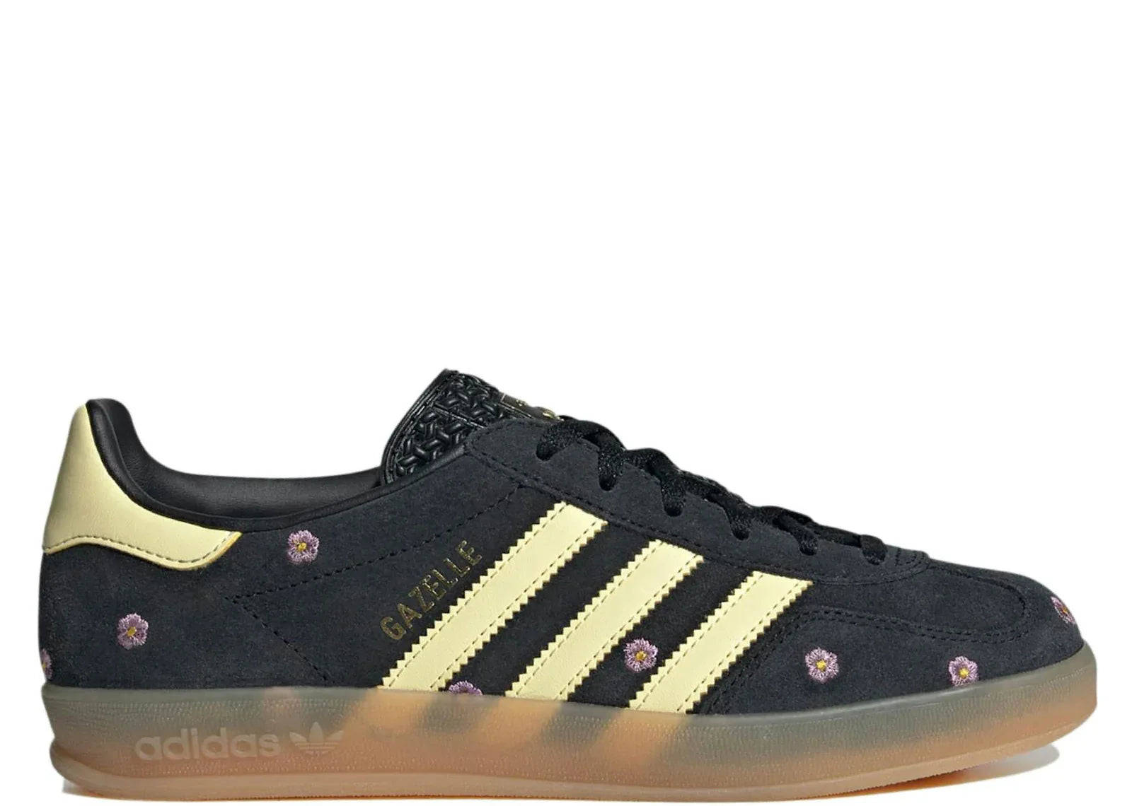 adidas Gazelle Indoor Core Black Almost Yellow Floral (W) - My Suti