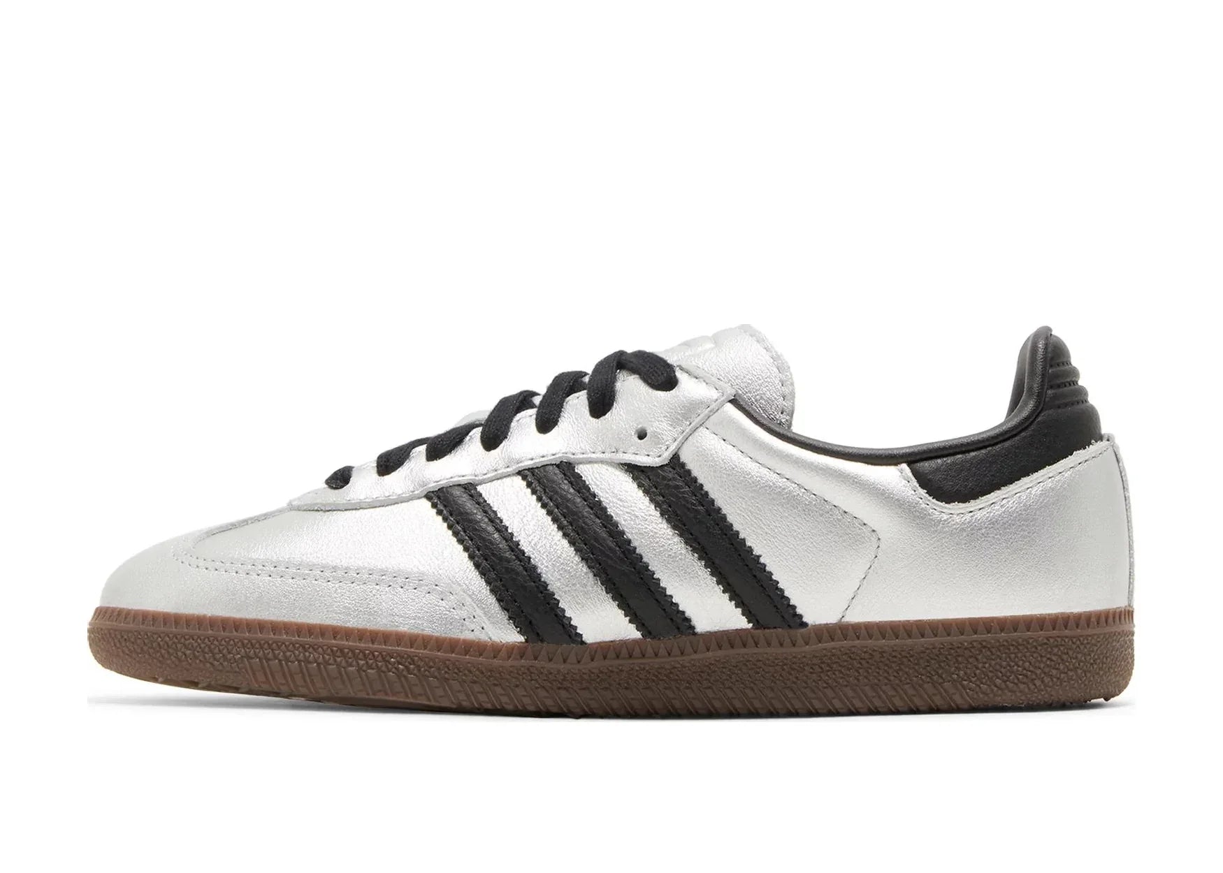 Adidas Samba OG Silver Metallic Black Gum (W) - My Suti