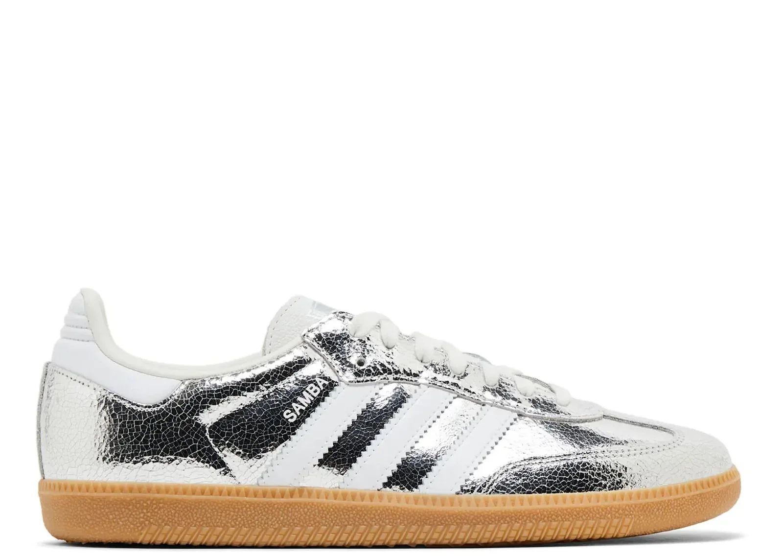 Adidas Samba OG Silver Metallic Cracked Leather (W) - My Suti