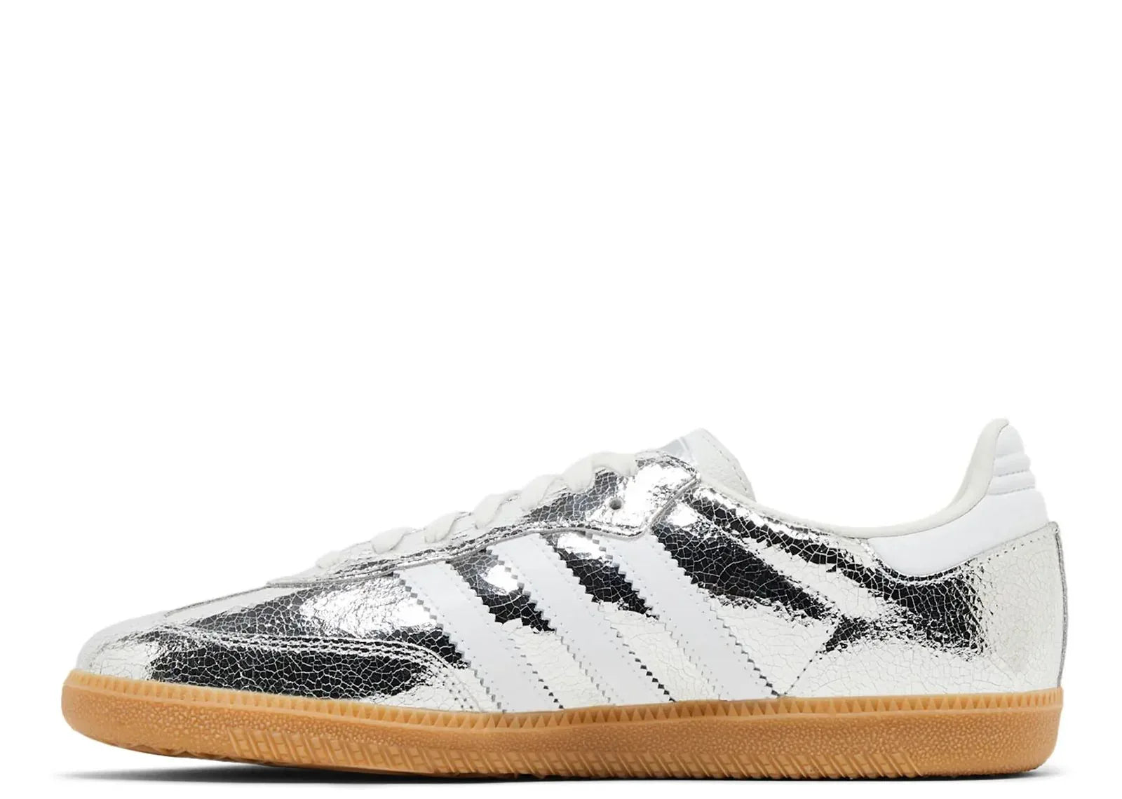 Adidas Samba OG Silver Metallic Cracked Leather (W) - My Suti
