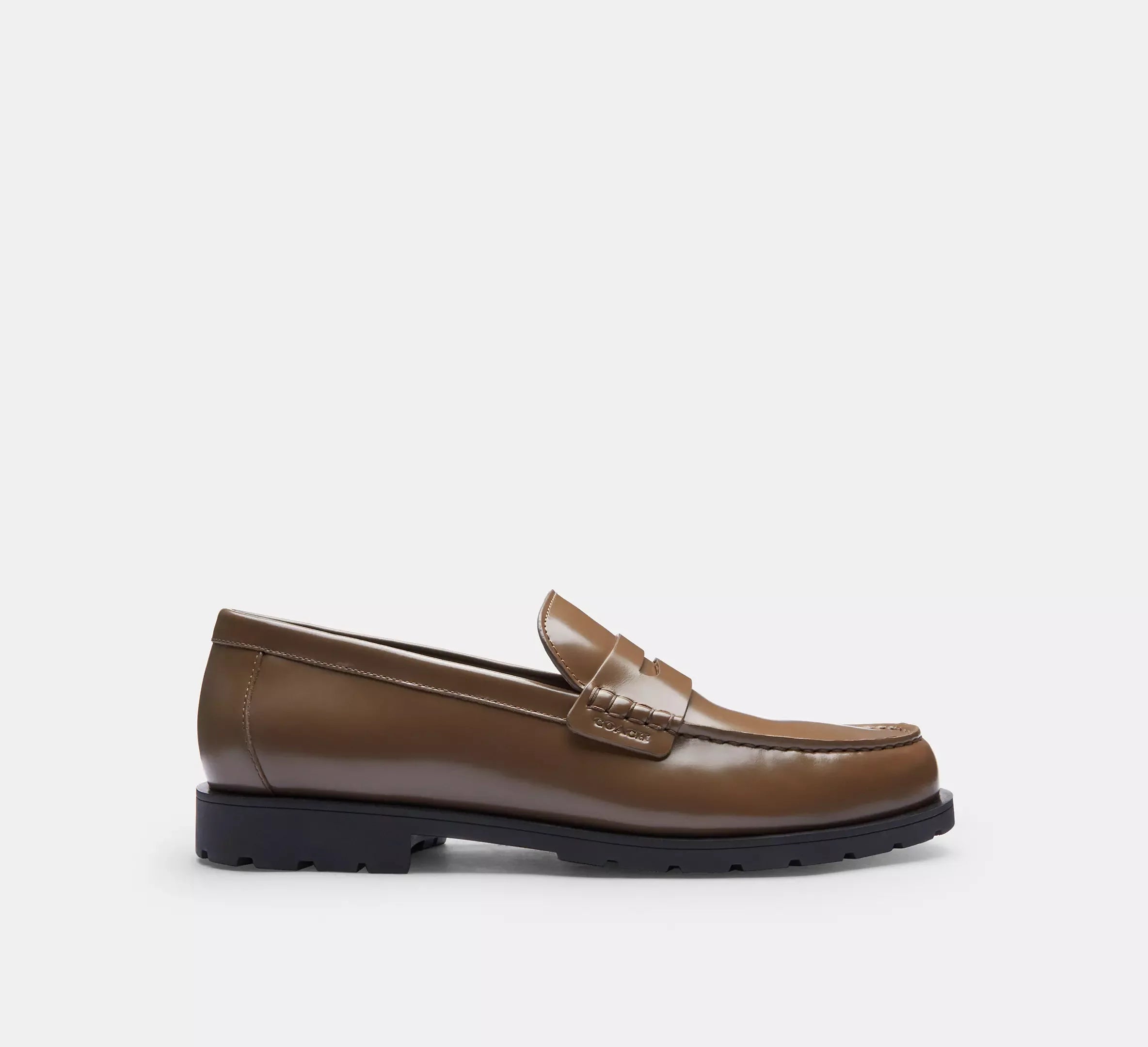Coach Men's Reagan Penny Loafer - Dark Stone - My Suti