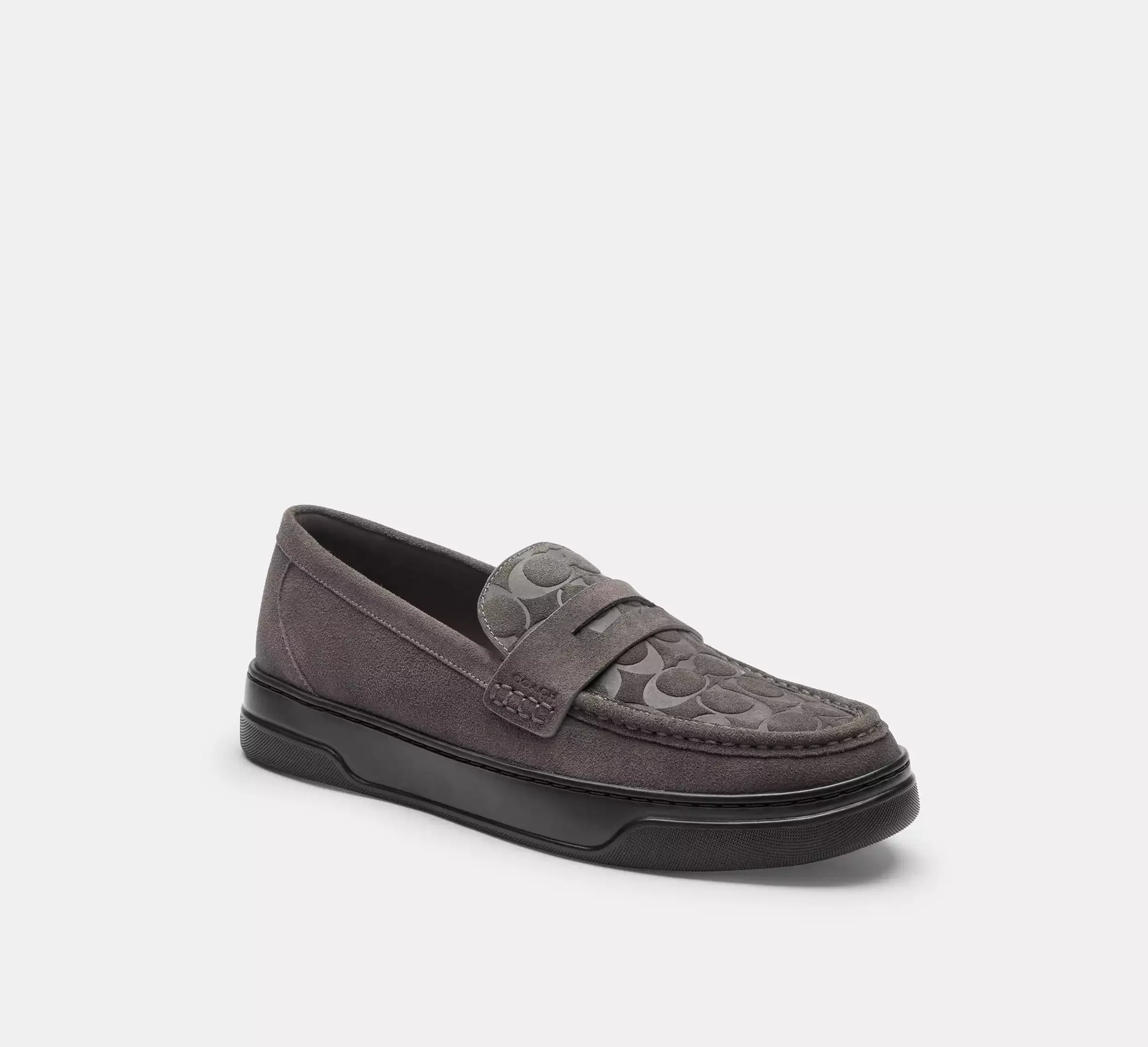 Coach Men's Hybrid Loafer With Signature Print - Charcoal - My Suti