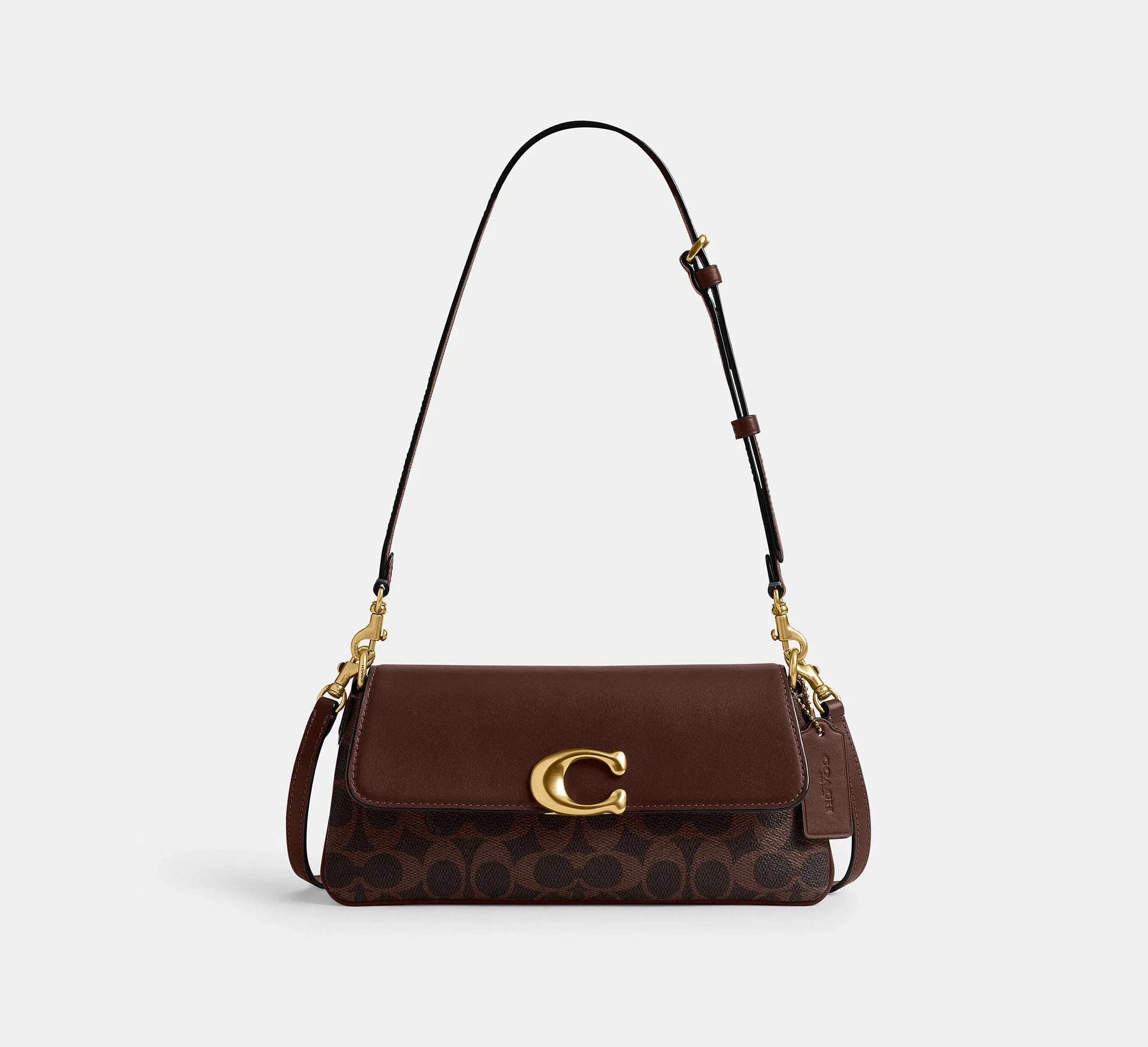 Coach Jet Shoulder Bag In Signature - Coated Canvas/Brass/Maple - My Suti