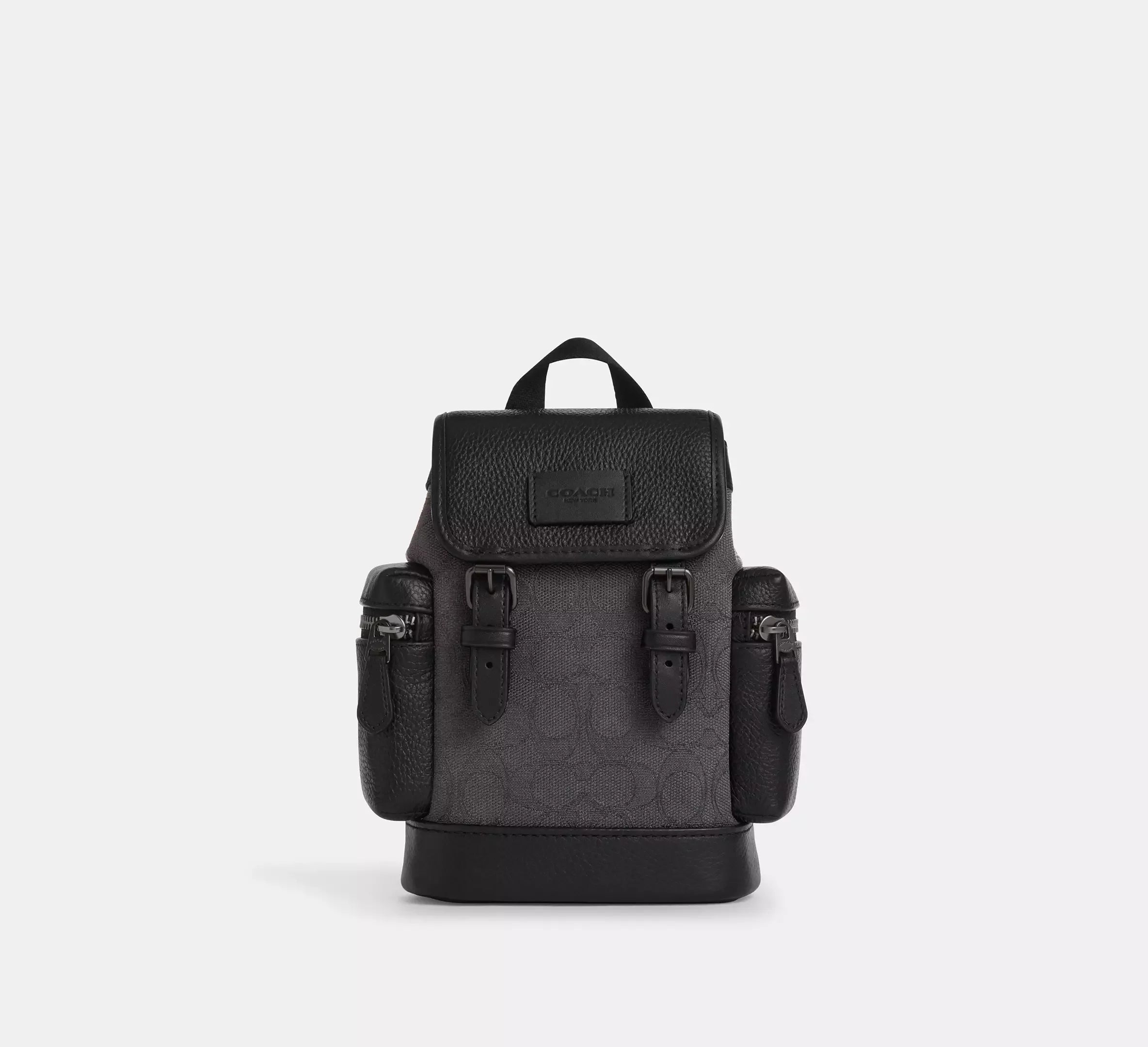 Coach Sprint Sling Pack In Signature Jacquard - Black Copper/Black - My Suti