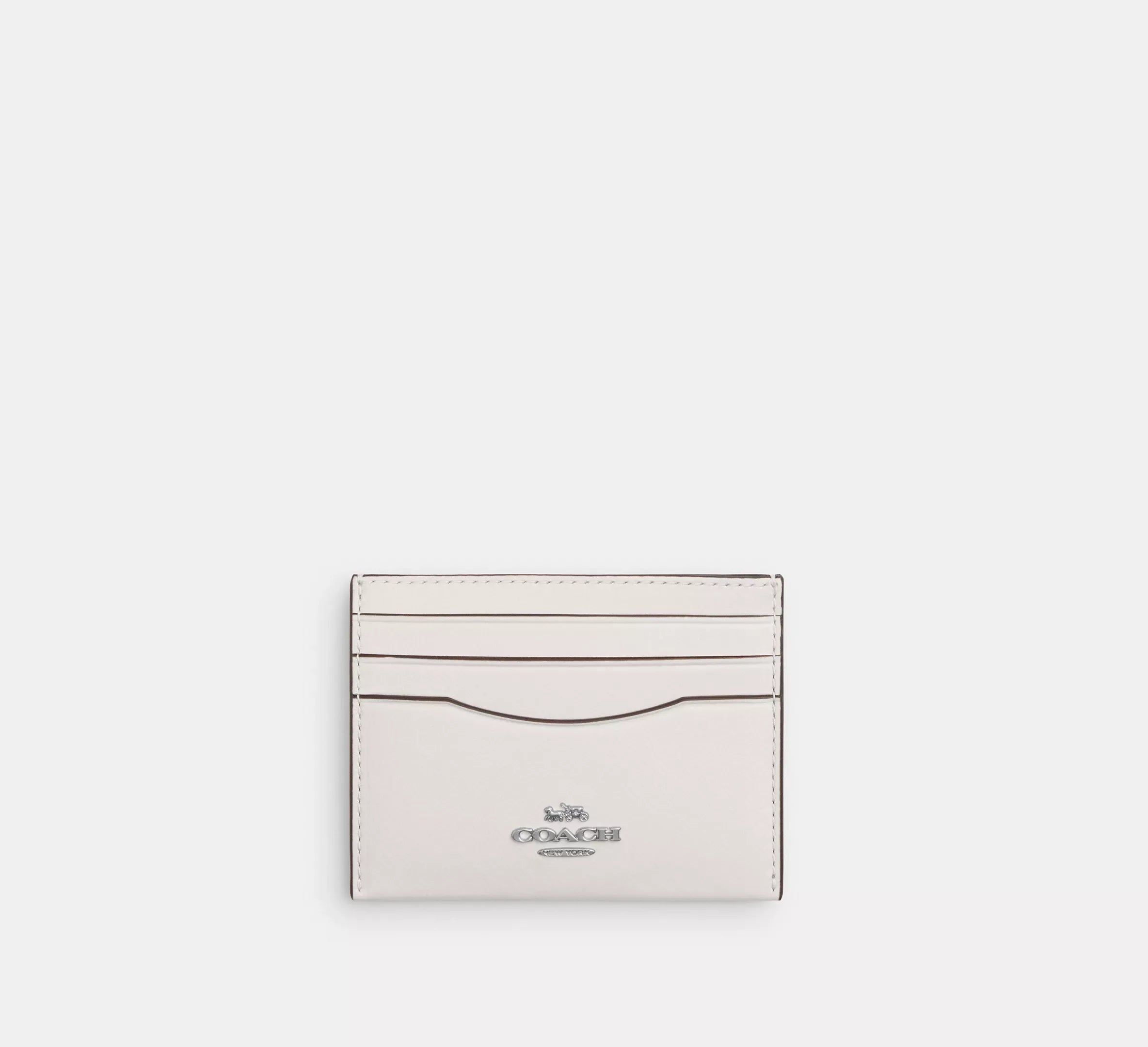 Coach Slim Id Card Case - Silver/Chalk - My Suti
