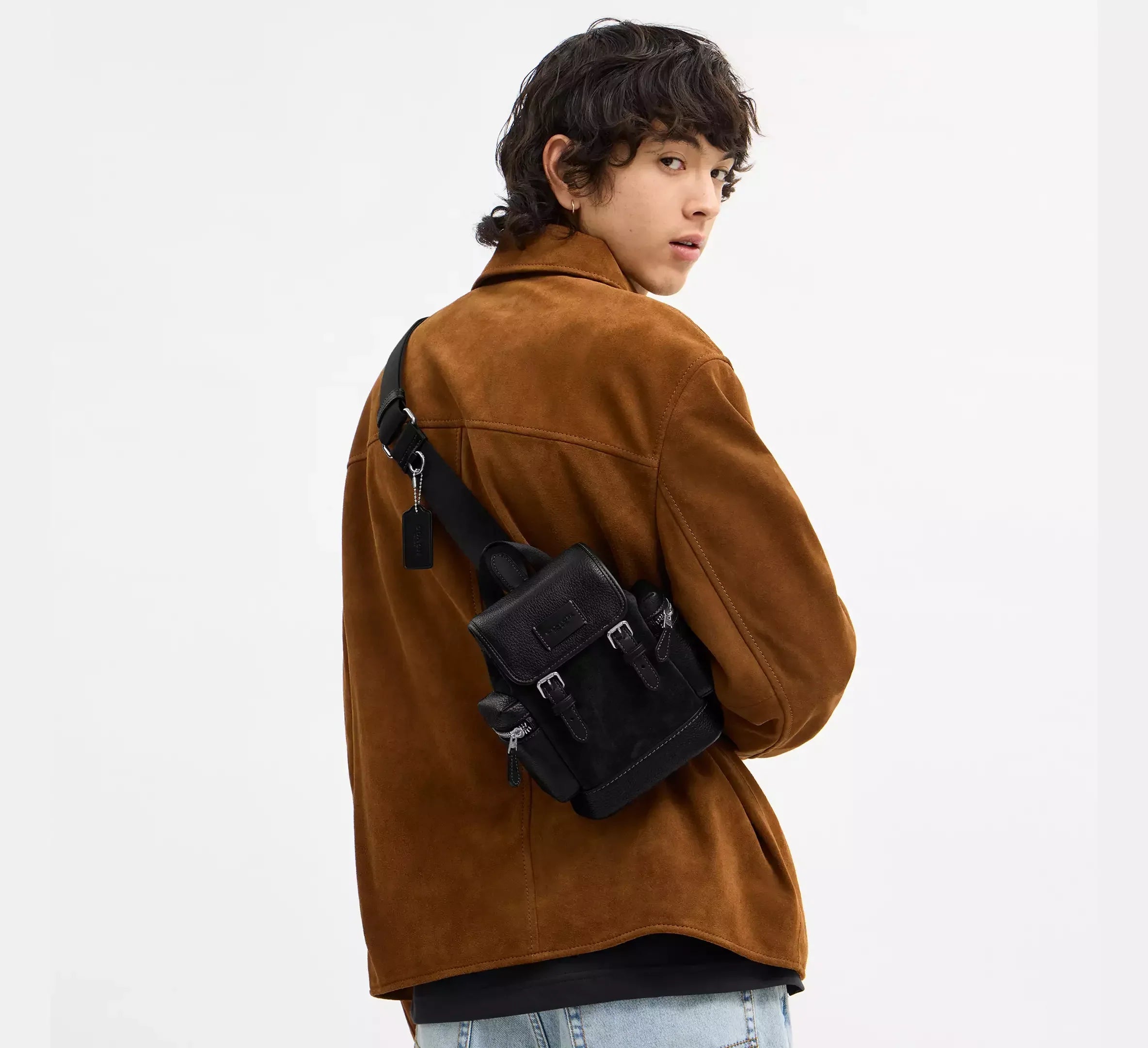 Coach Sprint Sling Pack - Silver/Black - My Suti