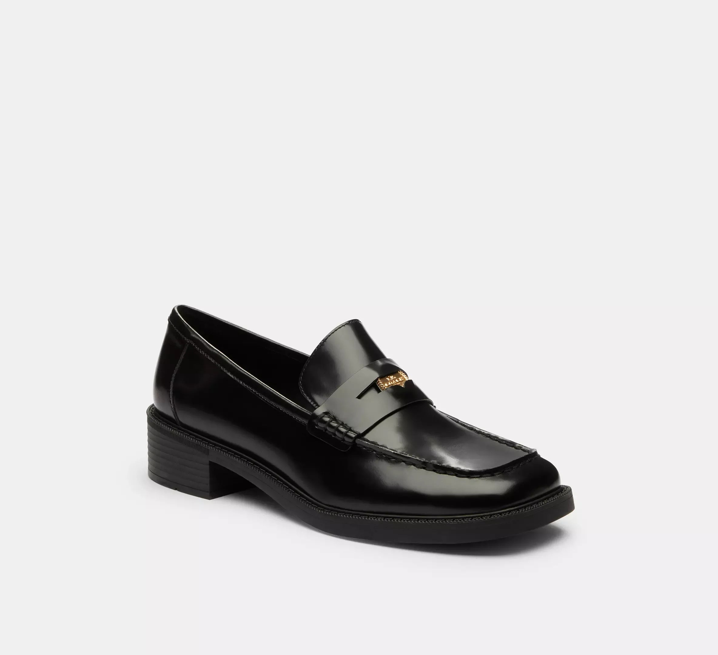 Coach Square Toe Loafer - Black - My Suti