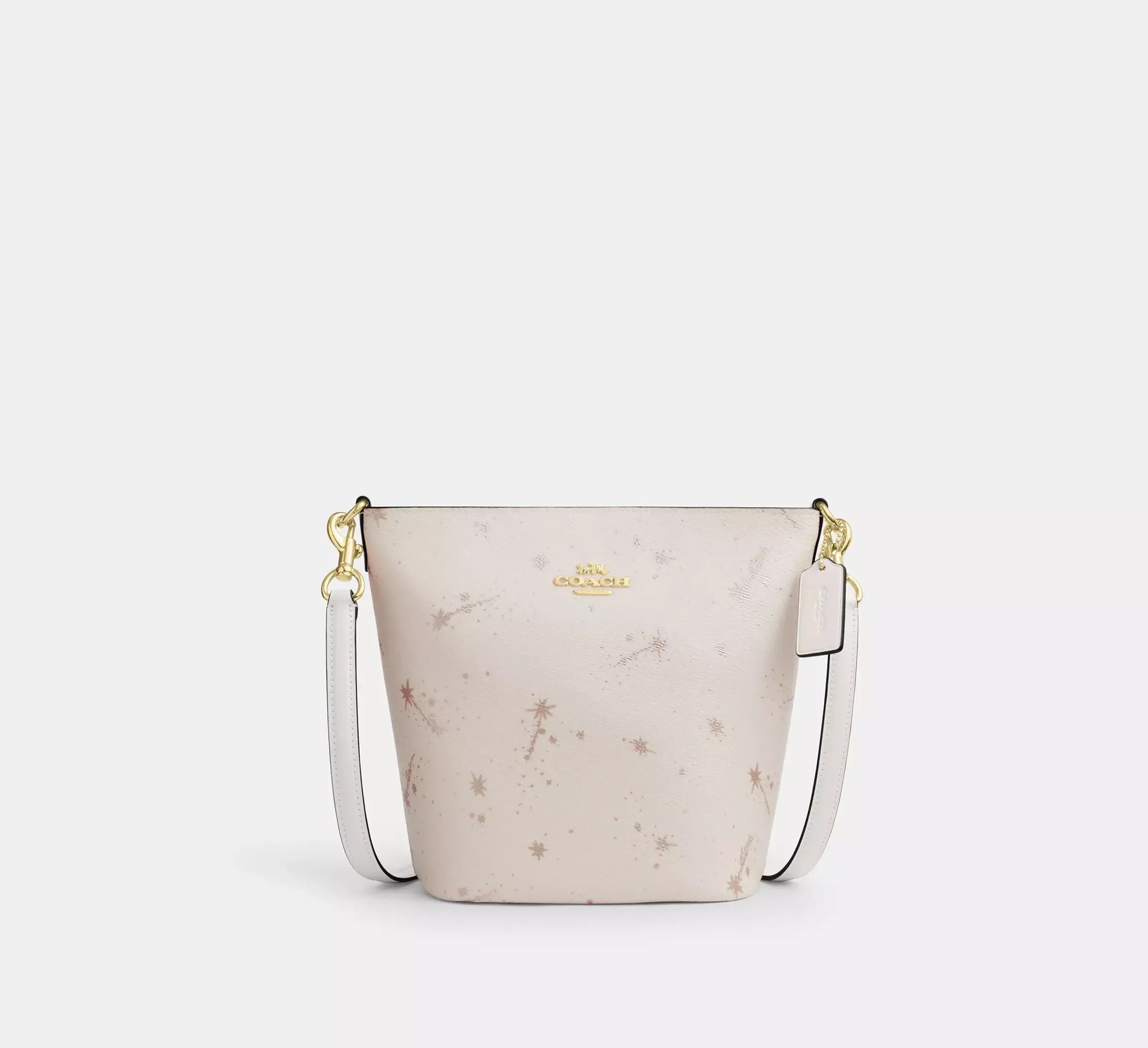 Coach Logan Duffle Bag With Star Print - Gold/Chalk Multi - My Suti