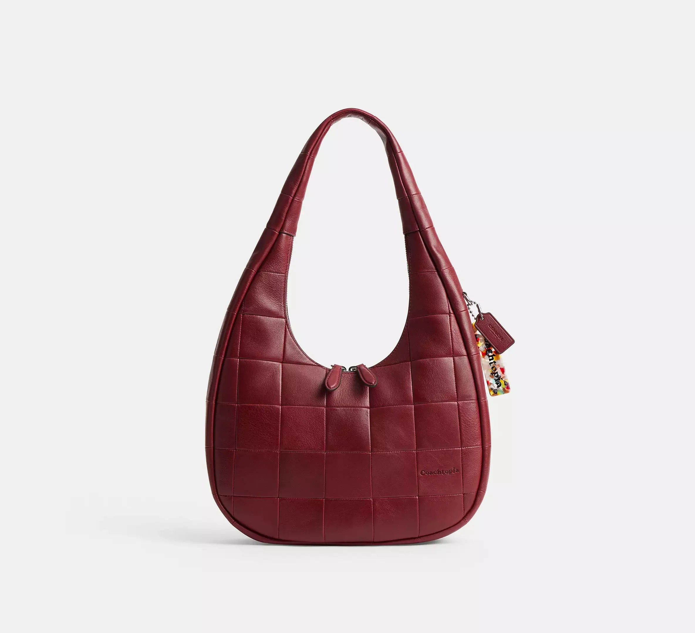 Coach Alter/Ego Crescent Shoulder Bag In Upcrafted Leather - Dark Ruby - My Suti