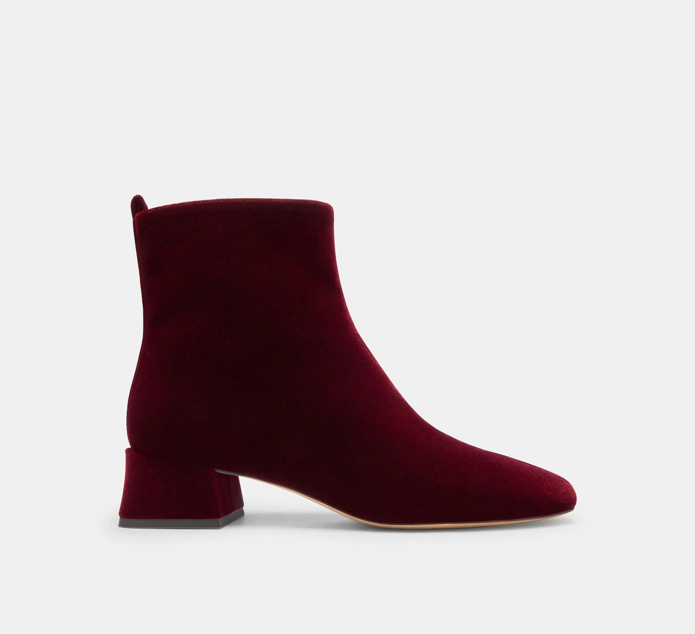 Coach Block Heel Bootie - Burgundy/Merlot - My Suti