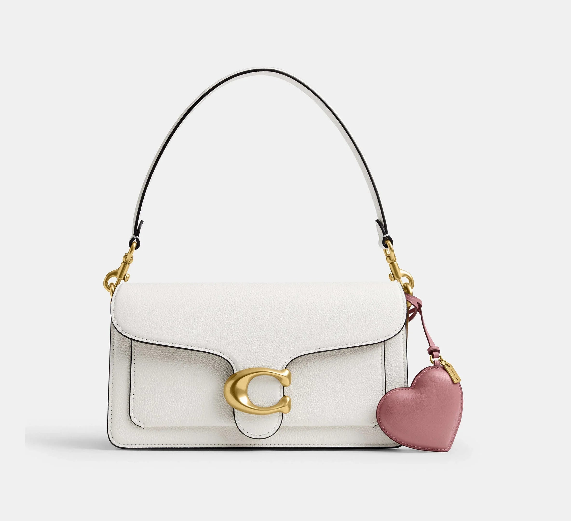 Coach Heart Puffy Bag Charm - Brass/Peony - My Suti