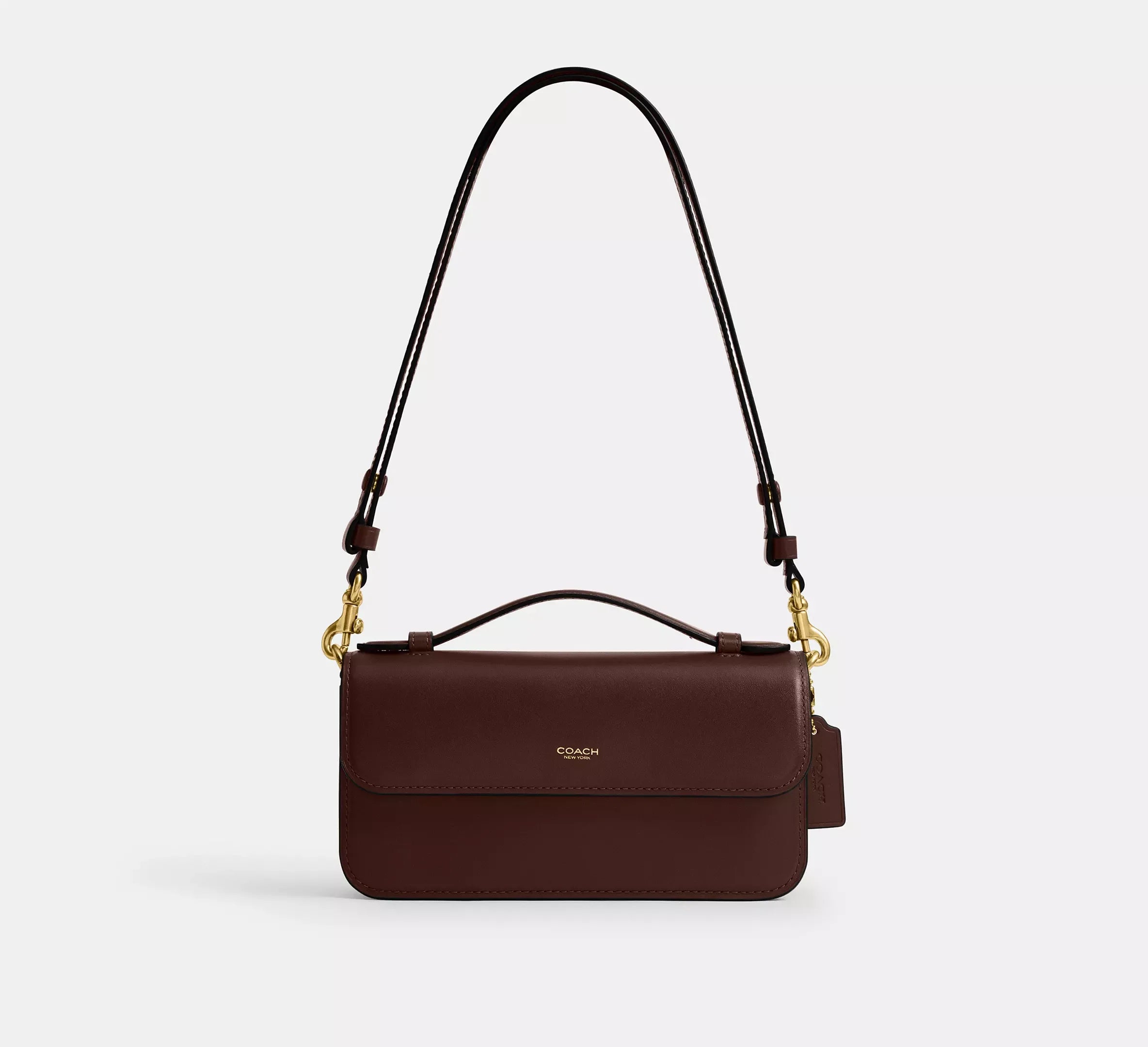 Coach Elora Top Handle Crossbody Bag SEZON - Brass/Maple - My Suti
