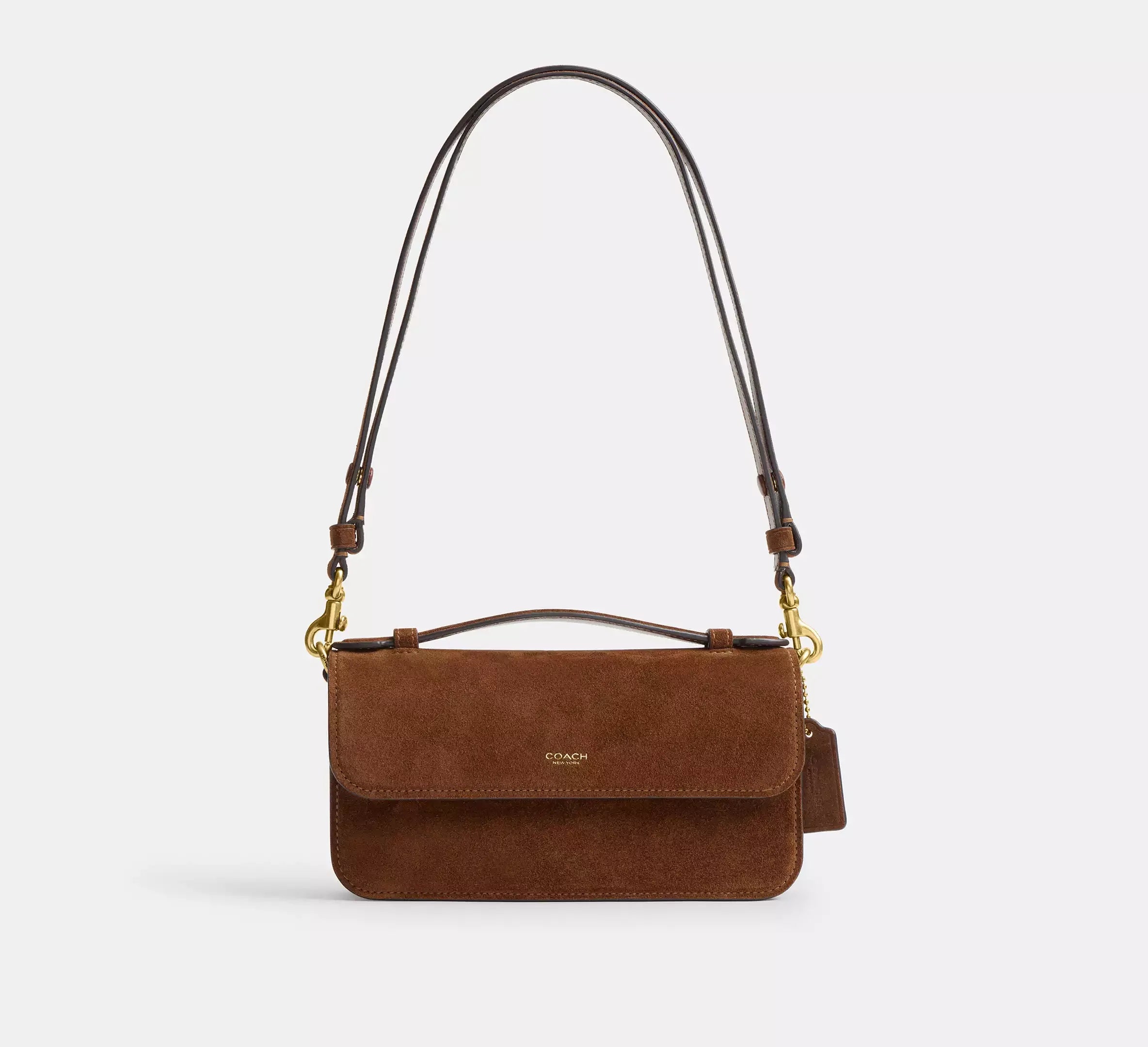 Coach Elora Top Handle Crossbody Bag SEZON - Brass/Warm Brown - My Suti