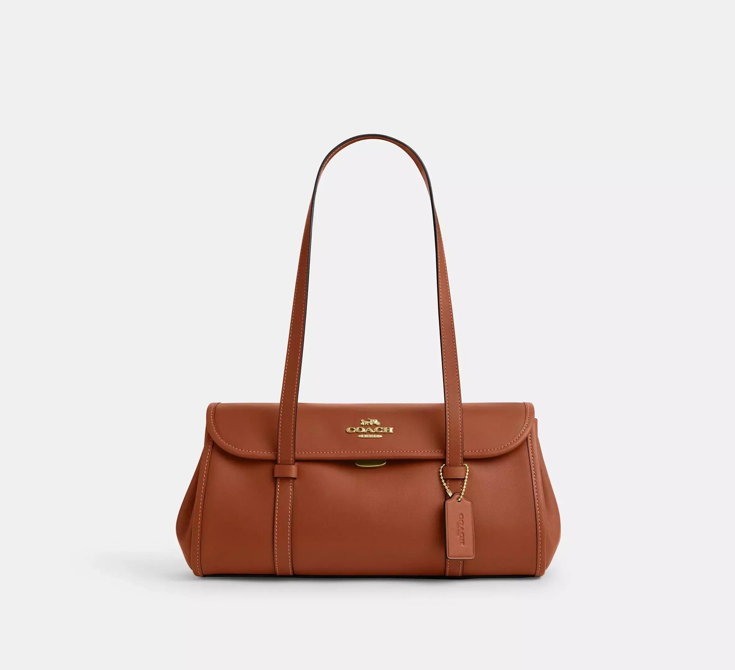 Coach Bridget Flap Shoulder Bag - Gold/Tan - My Suti