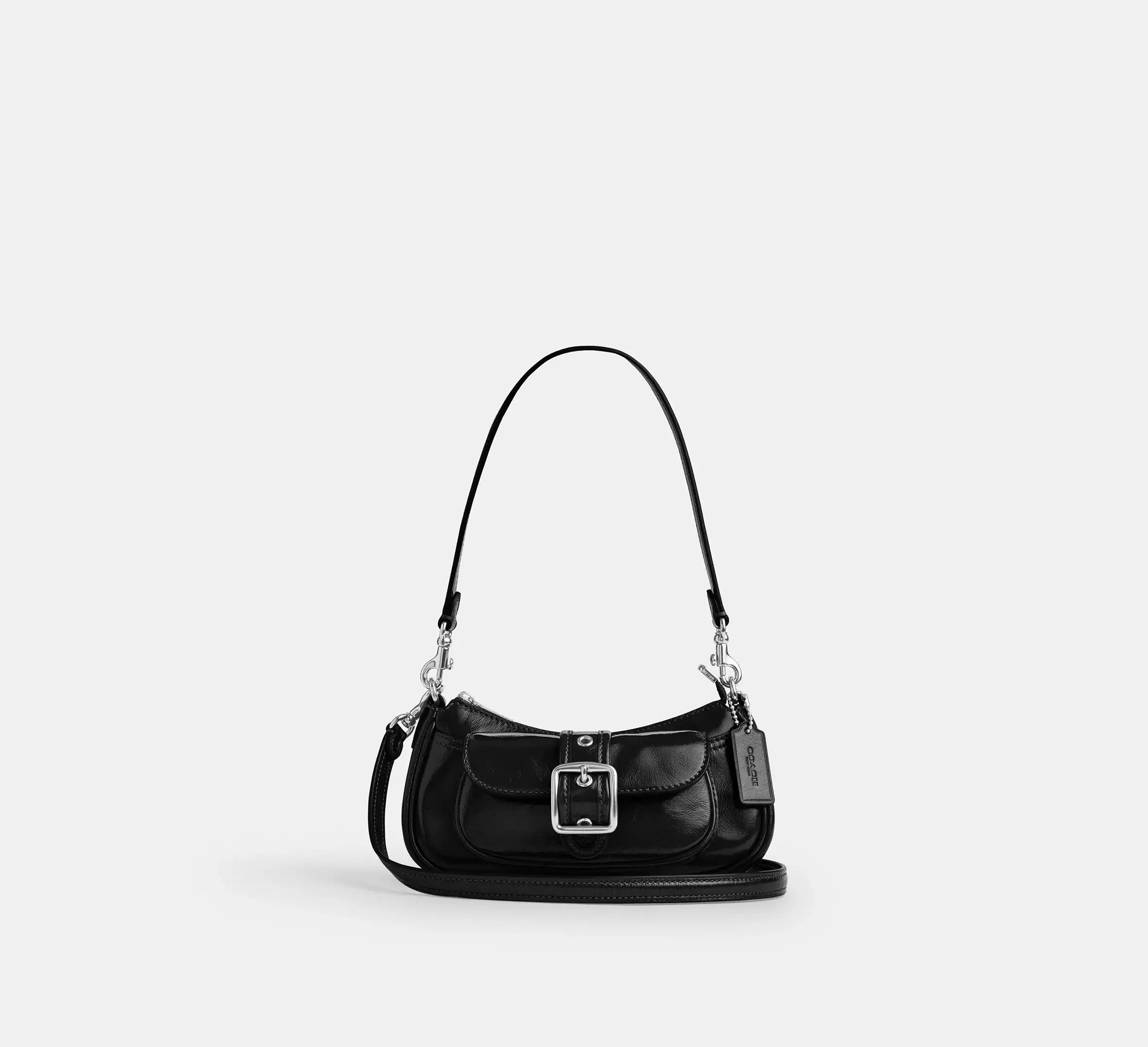 Coach Ashton Mini Shoulder Bag - Silver/Black - My Suti