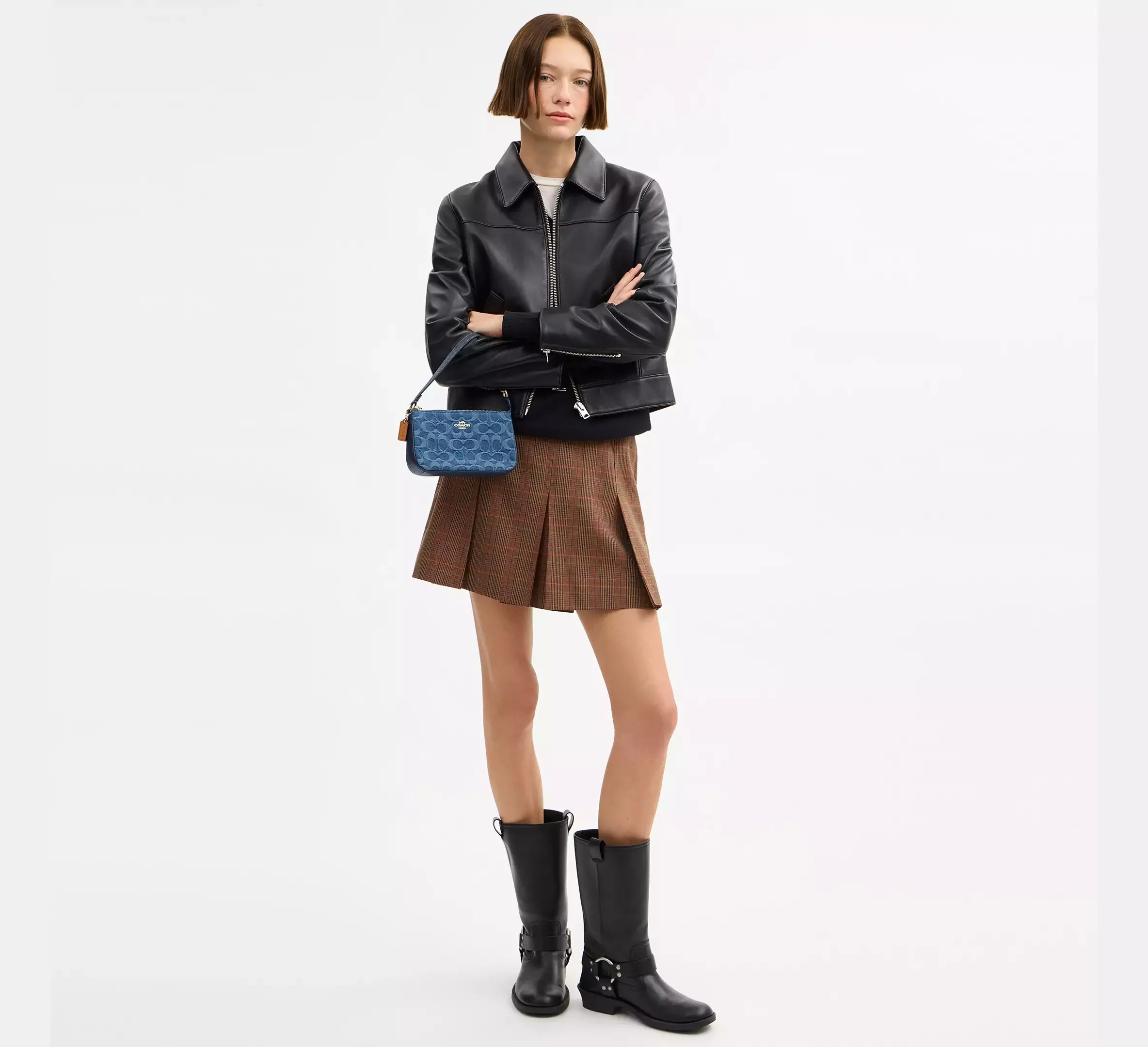 Coach Nolita 19 In Signature Denim – Gold/Indigo - Sneaker Türkiye