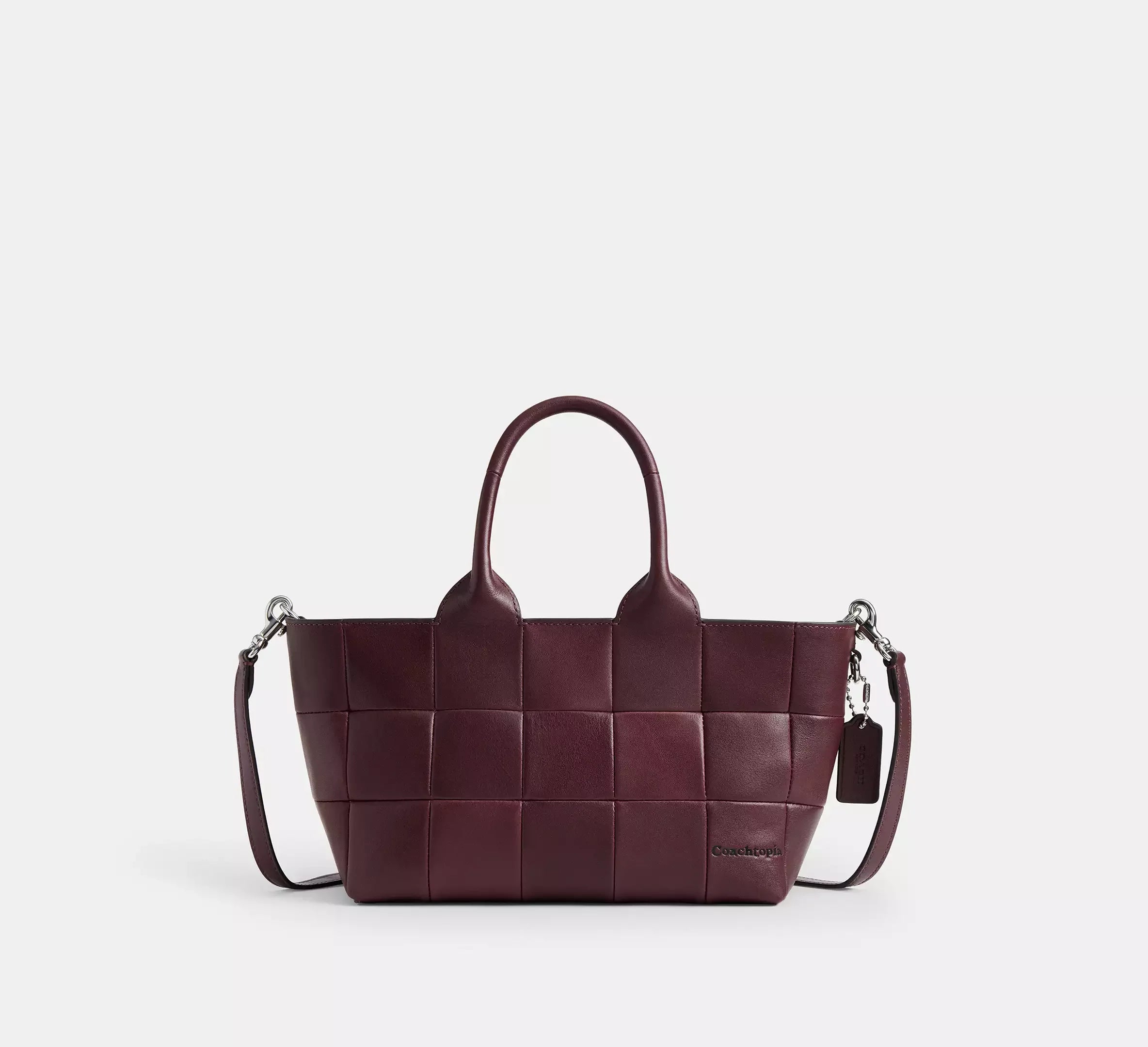 Coach Alter/Ego Small Tote Bag In Upcrafted Leather - Merlot - My Suti