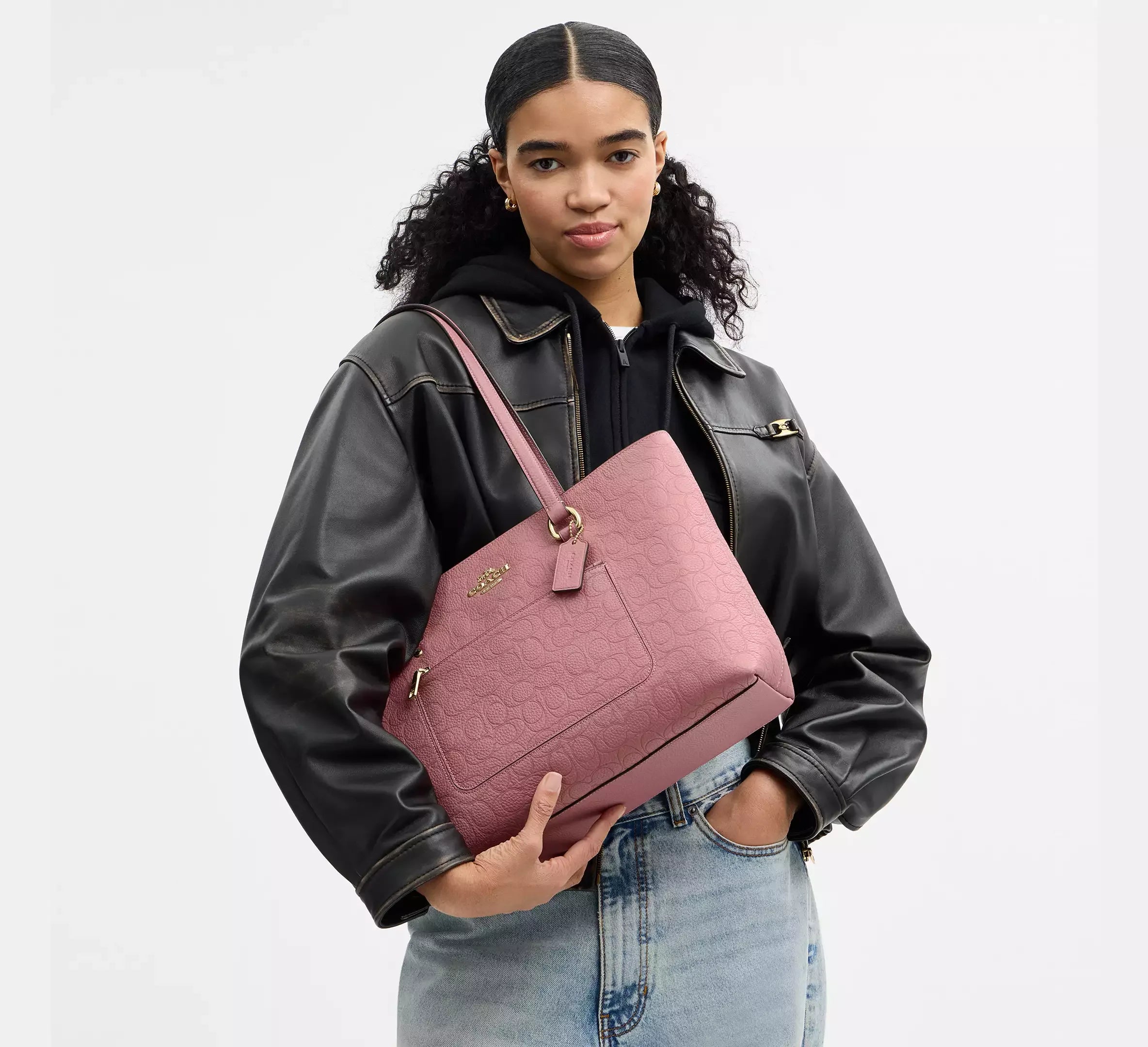 Coach Station Tote Bag In Signature Leather - Gold - My Suti