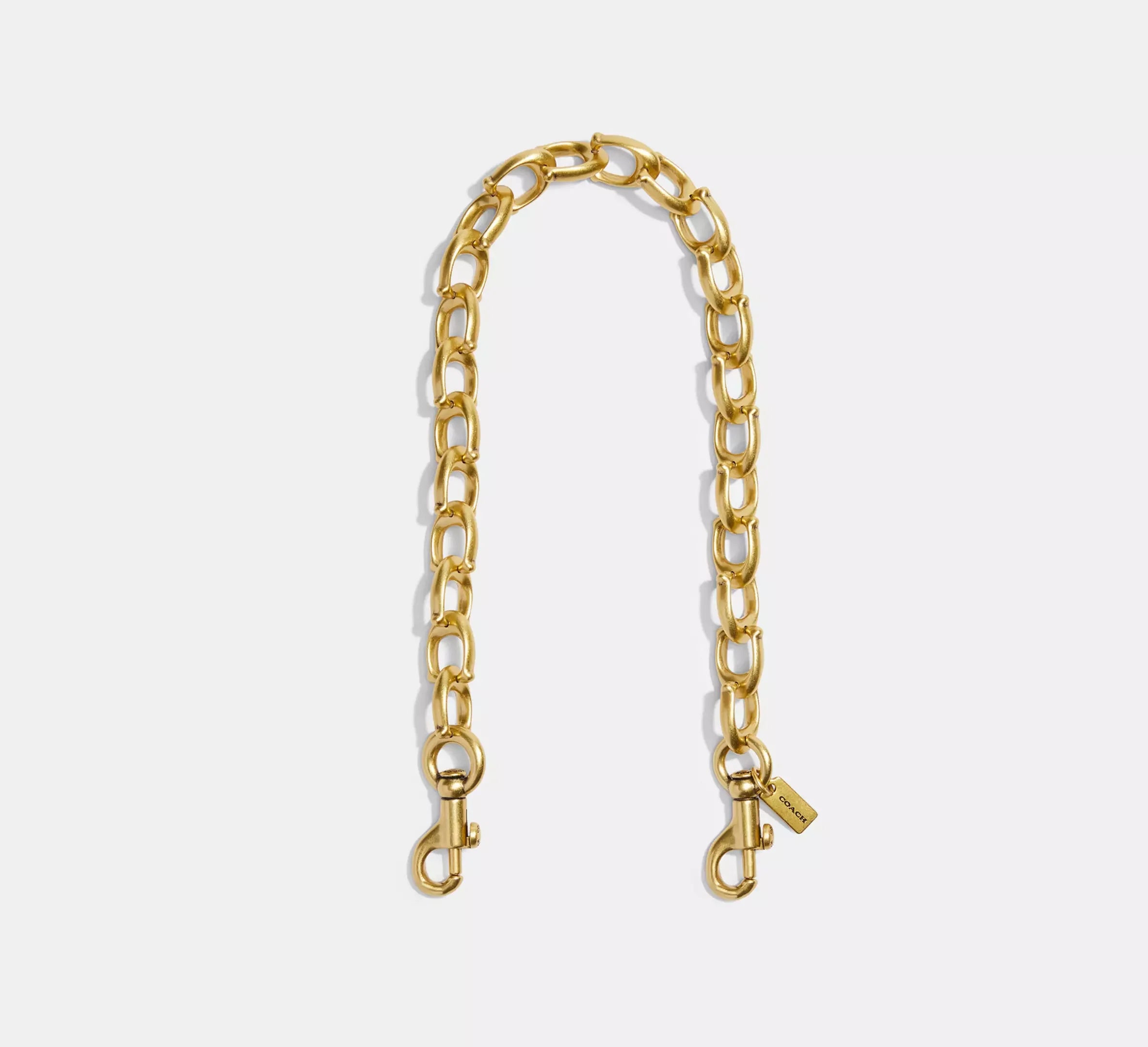 Coach Signature Link Chain Strap - Metal/Brass - My Suti