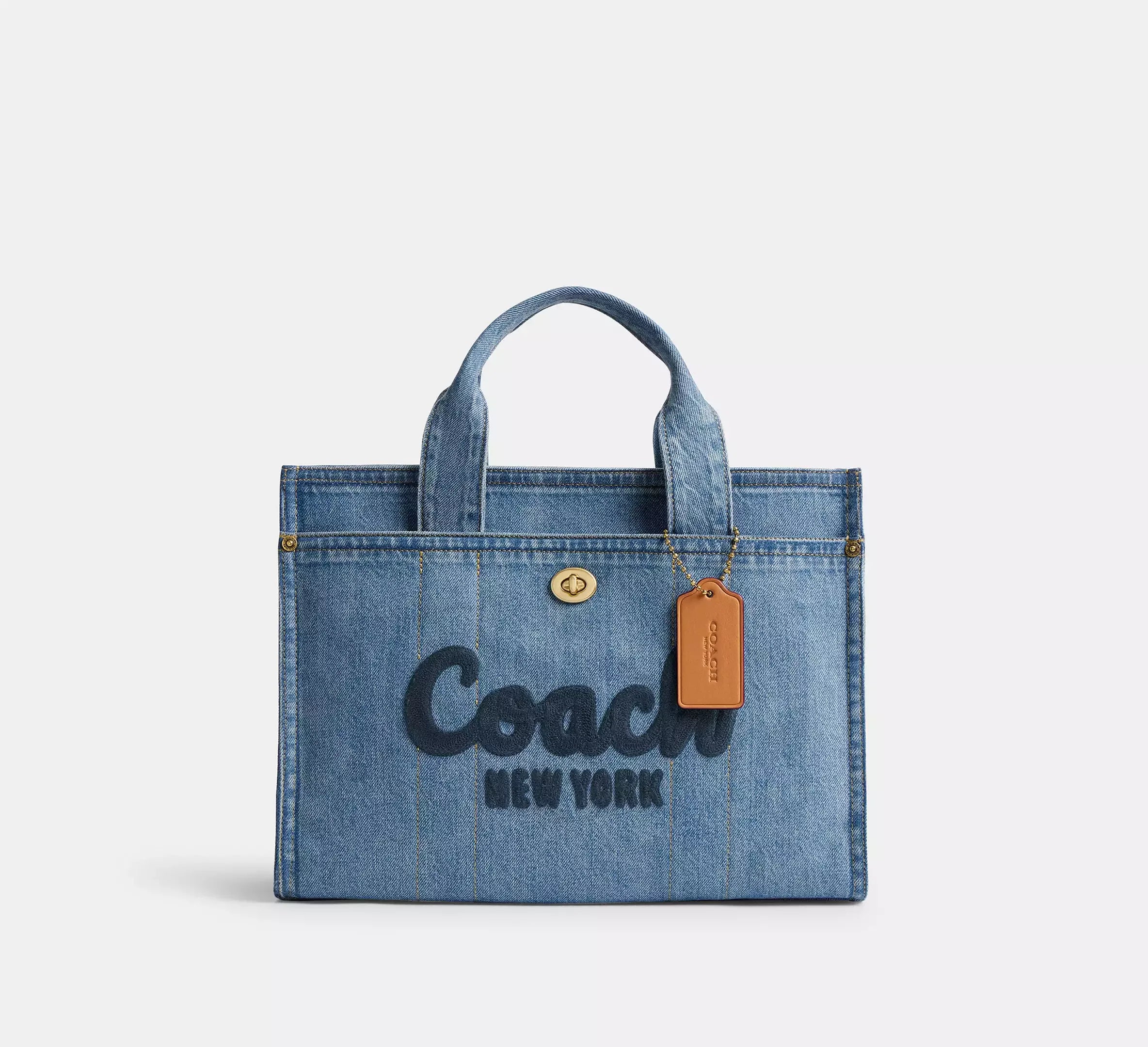 Coach Cargo Tote Bag - Brass/Indigo - My Suti