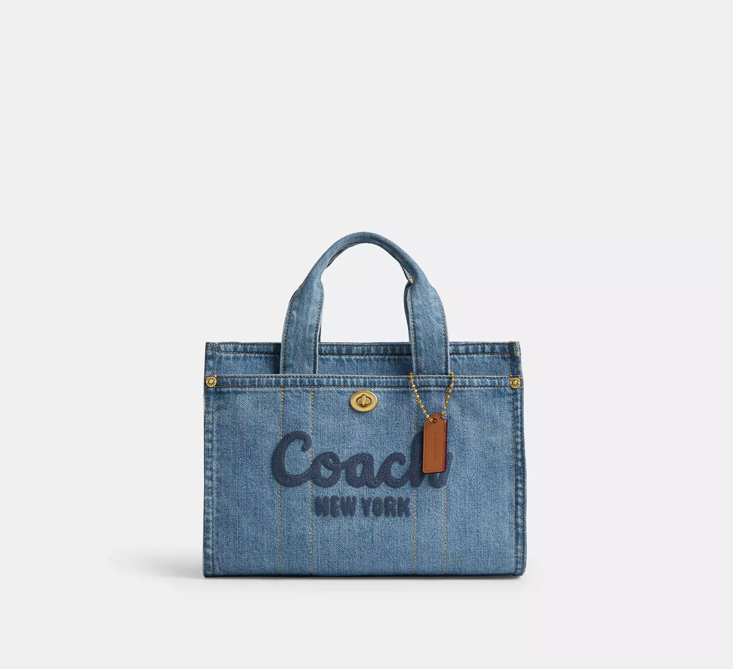 Coach Cargo Tote Bag 26 - Brass/Indigo - My Suti