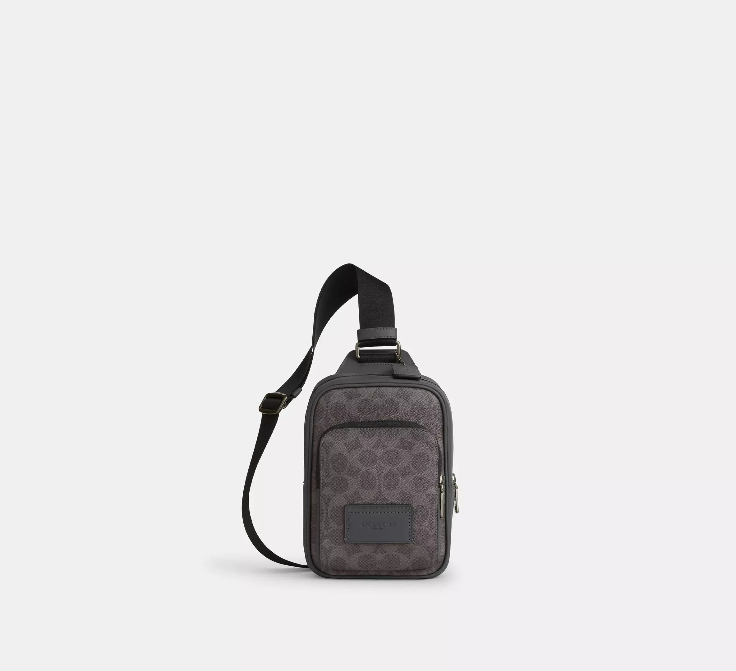 Coach Racer Sling Pack In Signature - Gunmetal/Grey/Charcoal - My Suti
