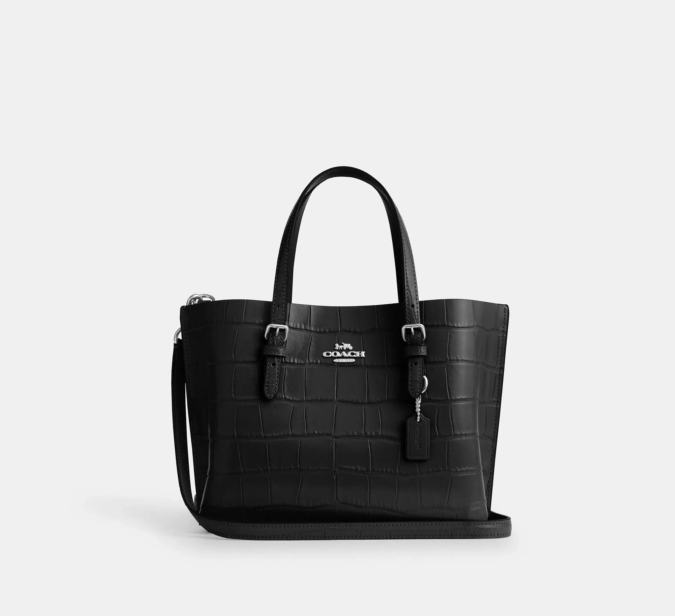 Coach Mollie Tote Bag 25-Silver/Black - My Suti