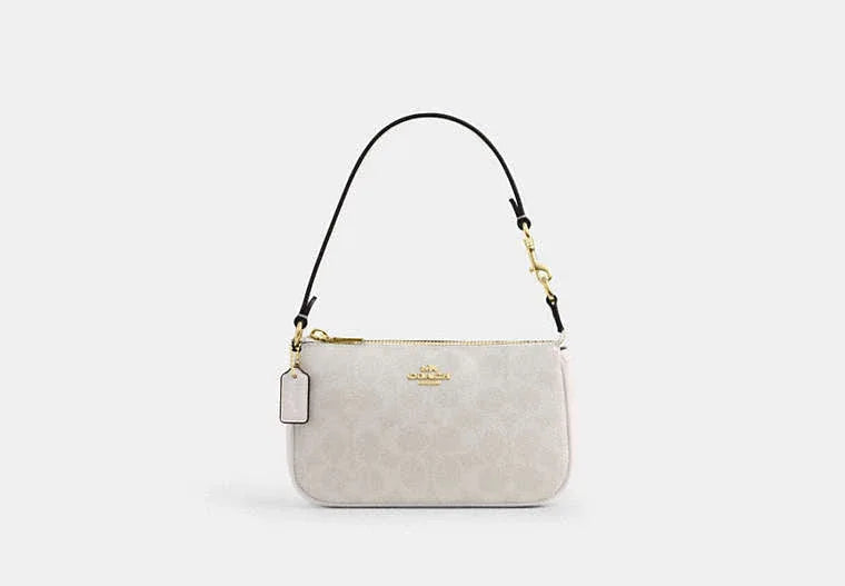 Coach Nolita 19 In Signature Canvas-Gold/White/Chalk - My Suti
