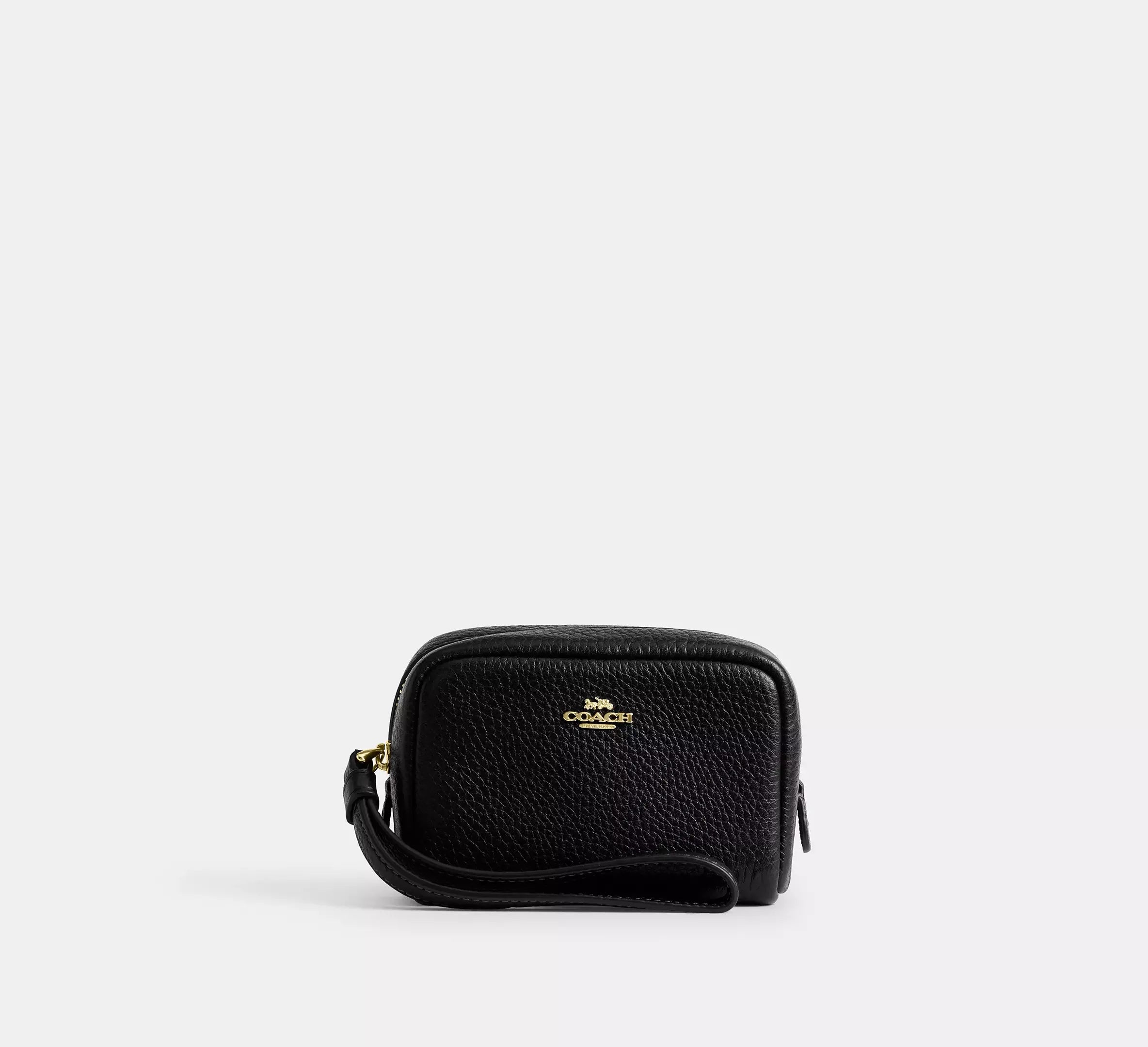 Coach Pouch Wristlet - Gold/Black - My Suti