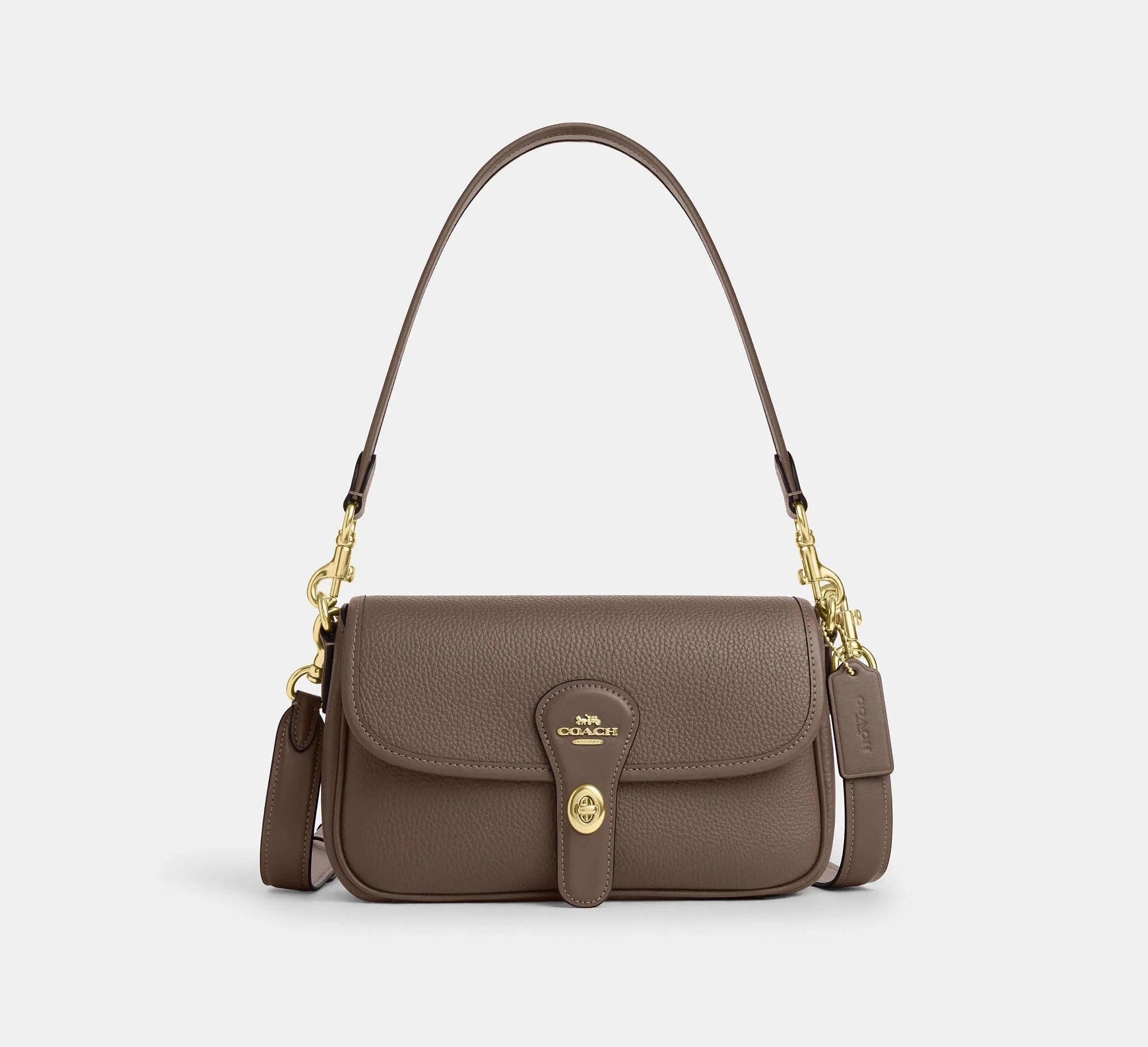 Coach Hadley Shoulder Bag - Gold/Dark Stone - My Suti