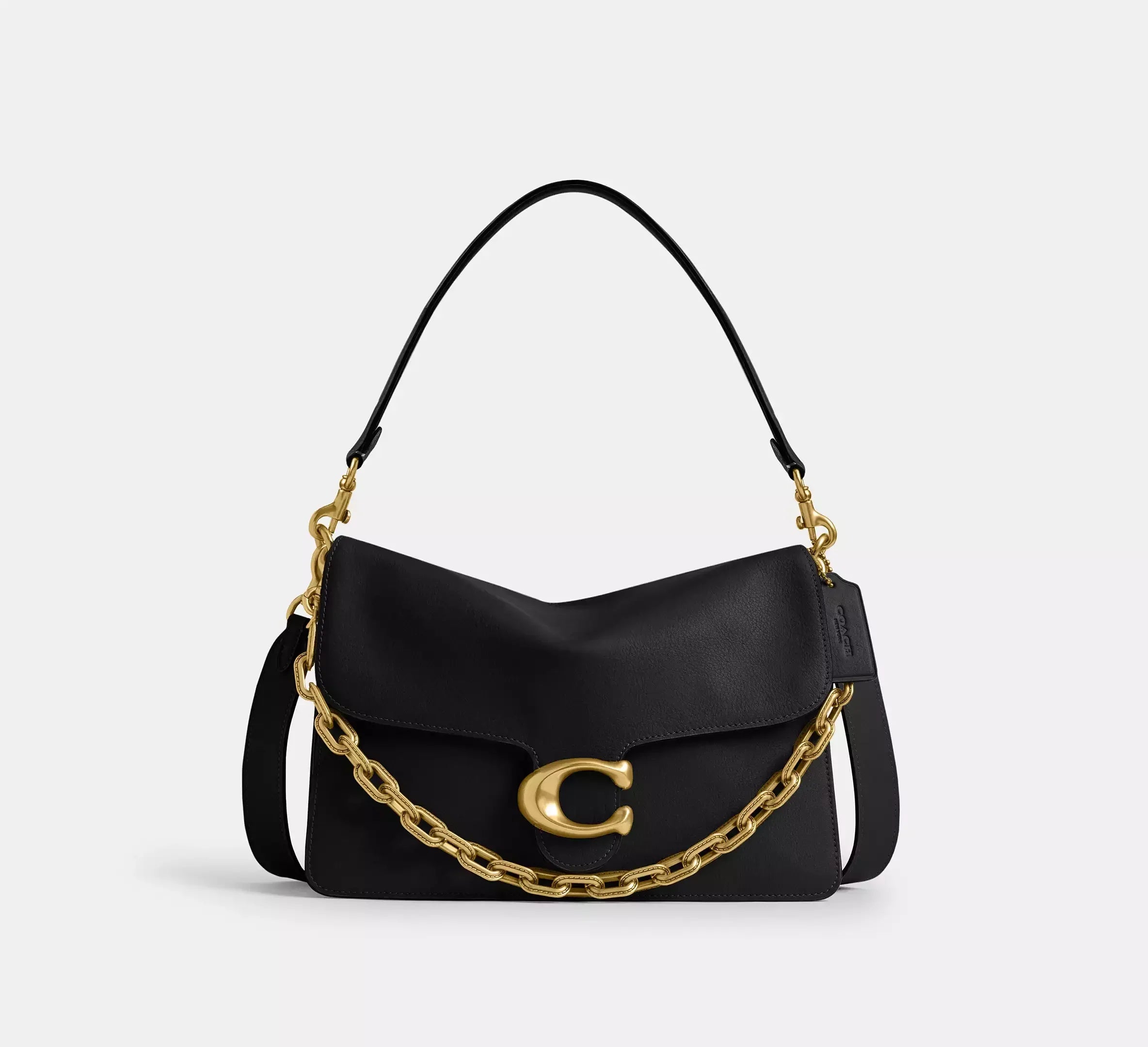Coach Chain Tabby Shoulder Bag 30 - Brass/Black - My Suti