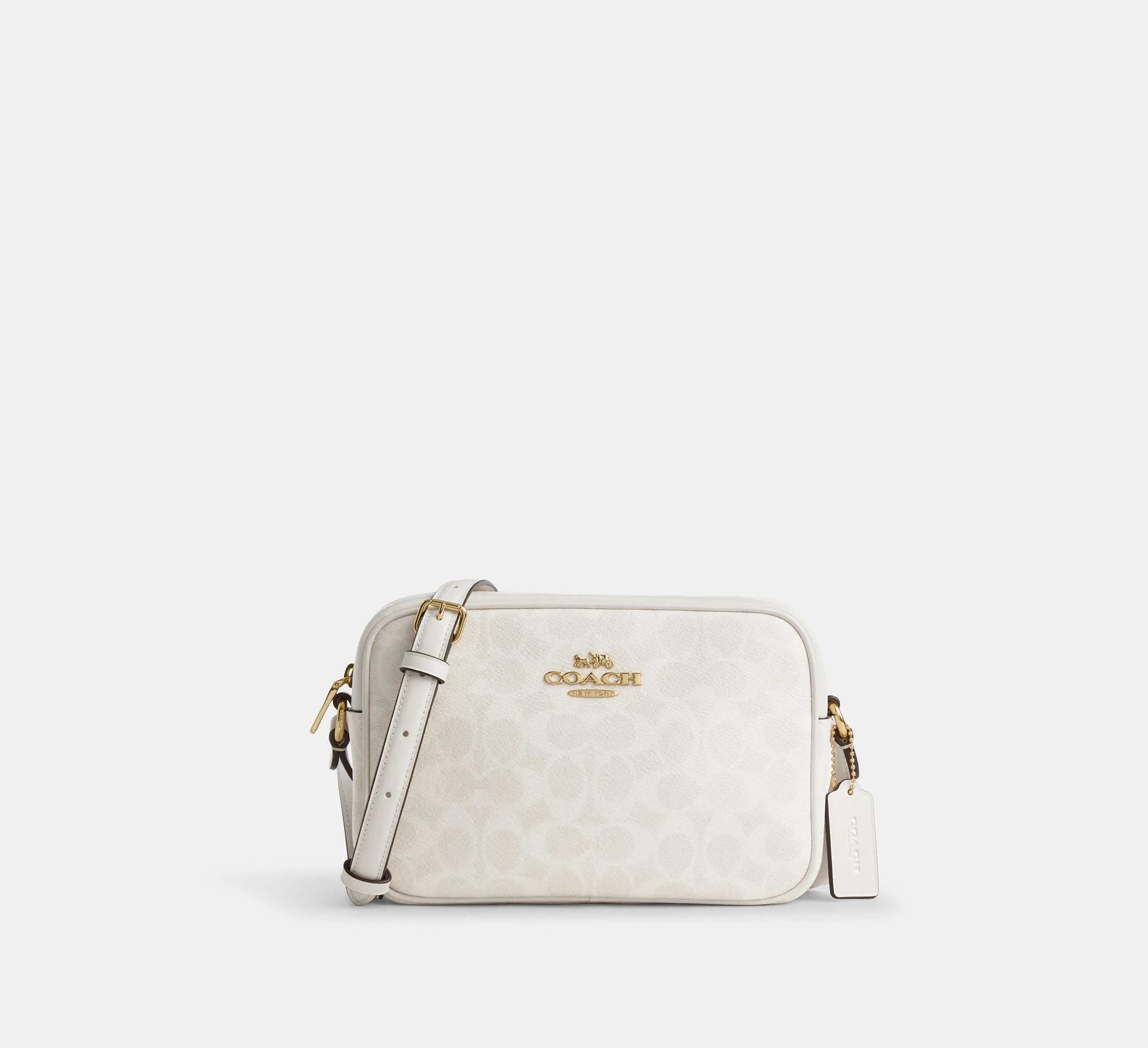 Coach Jamie Camera Bag In Signature - Gold/White/Chalk - My Suti