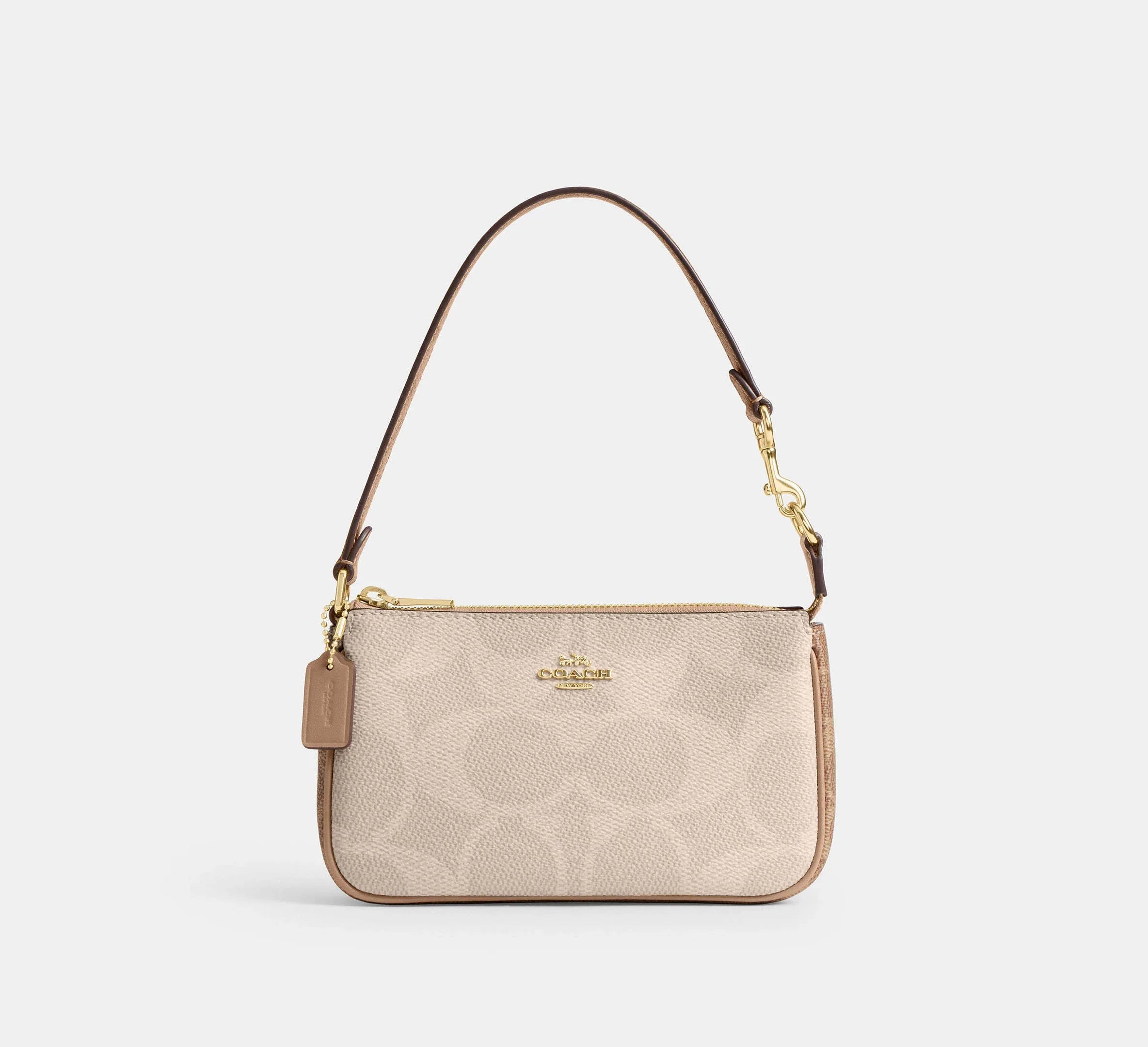 Coach Nolita 19 In Blocked Signature - Gold/Sand/Tan - My Suti