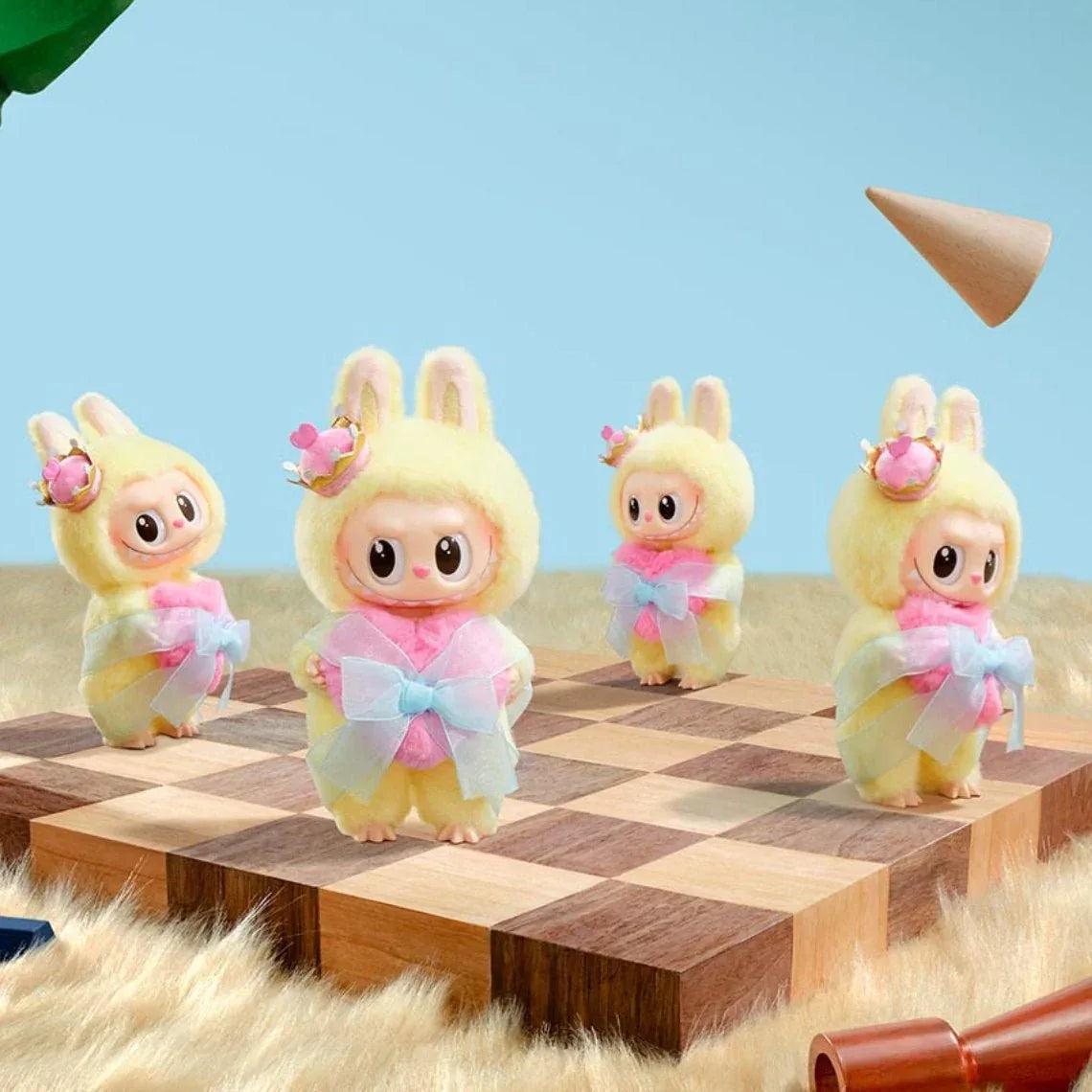 POP MART LABUBU THE MONSTERS LET’S CHECKMATE SERİSİ PELUŞ ASKI KART - My Suti