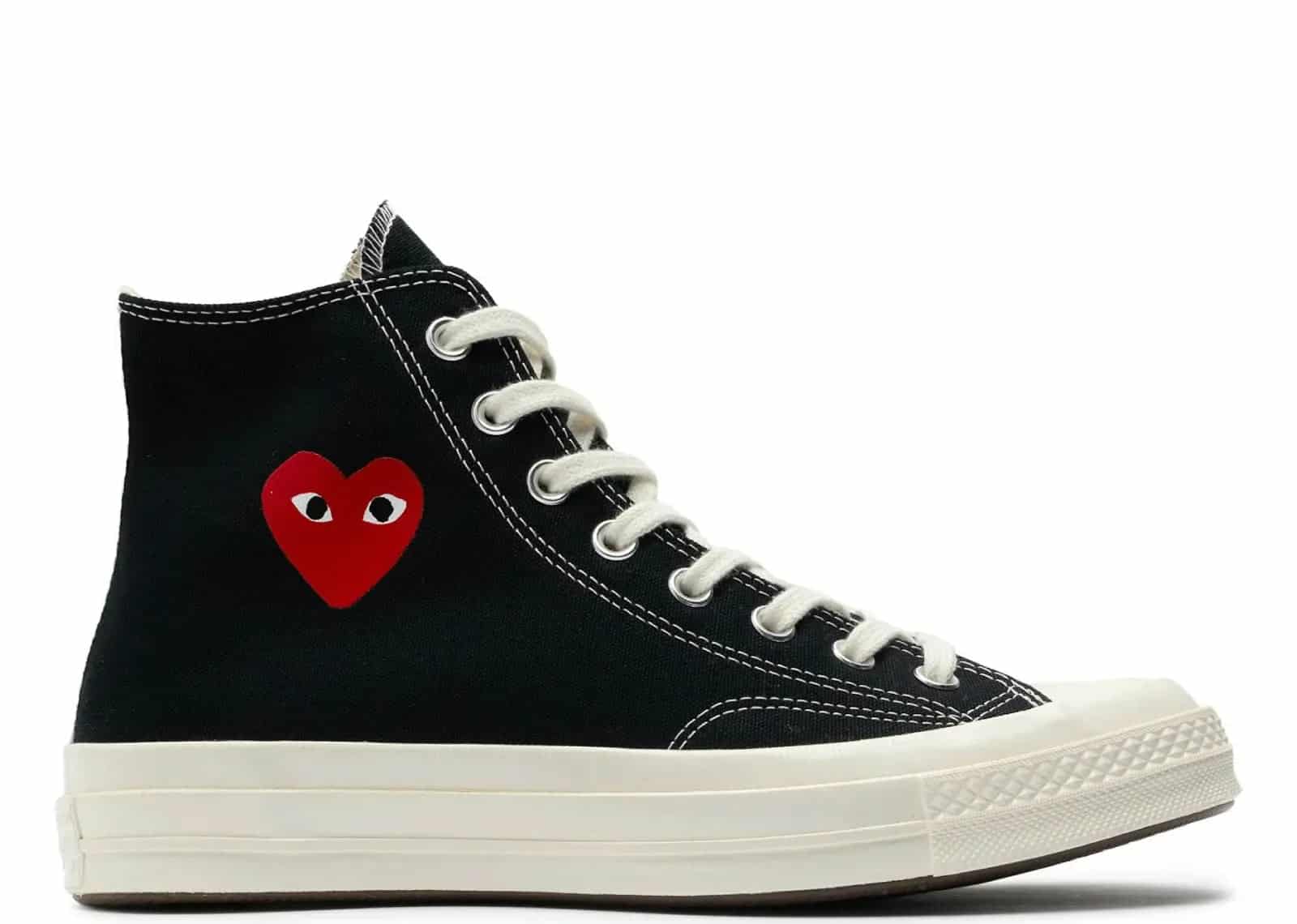 Converse Chuck Taylor All Star 70 Hi Comme Des Garcons PLAY Single Heart Black - My Suti