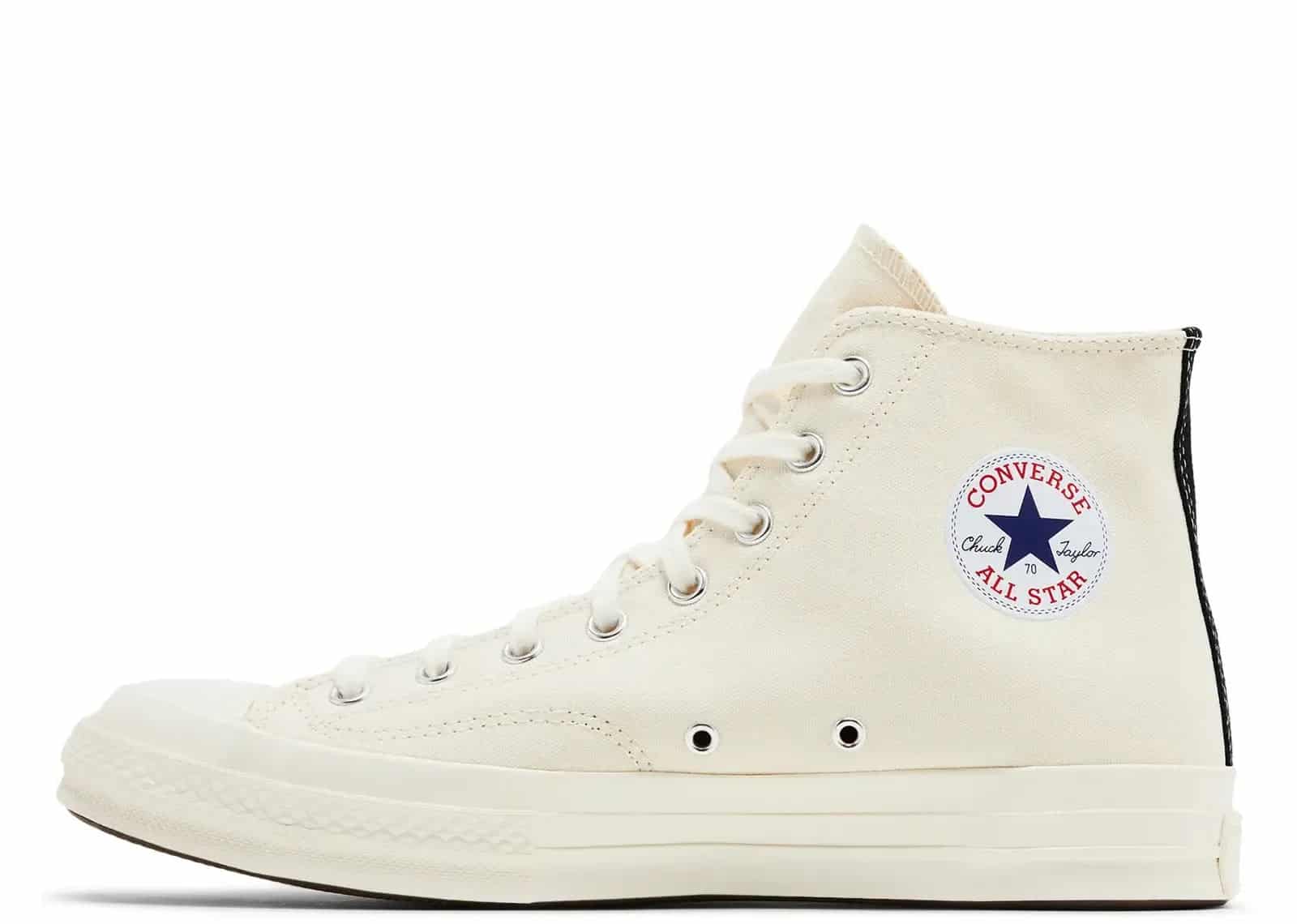 Converse Chuck Taylor All Star 70 Hi Comme Des Garcons PLAY Single Heart Milk - My Suti