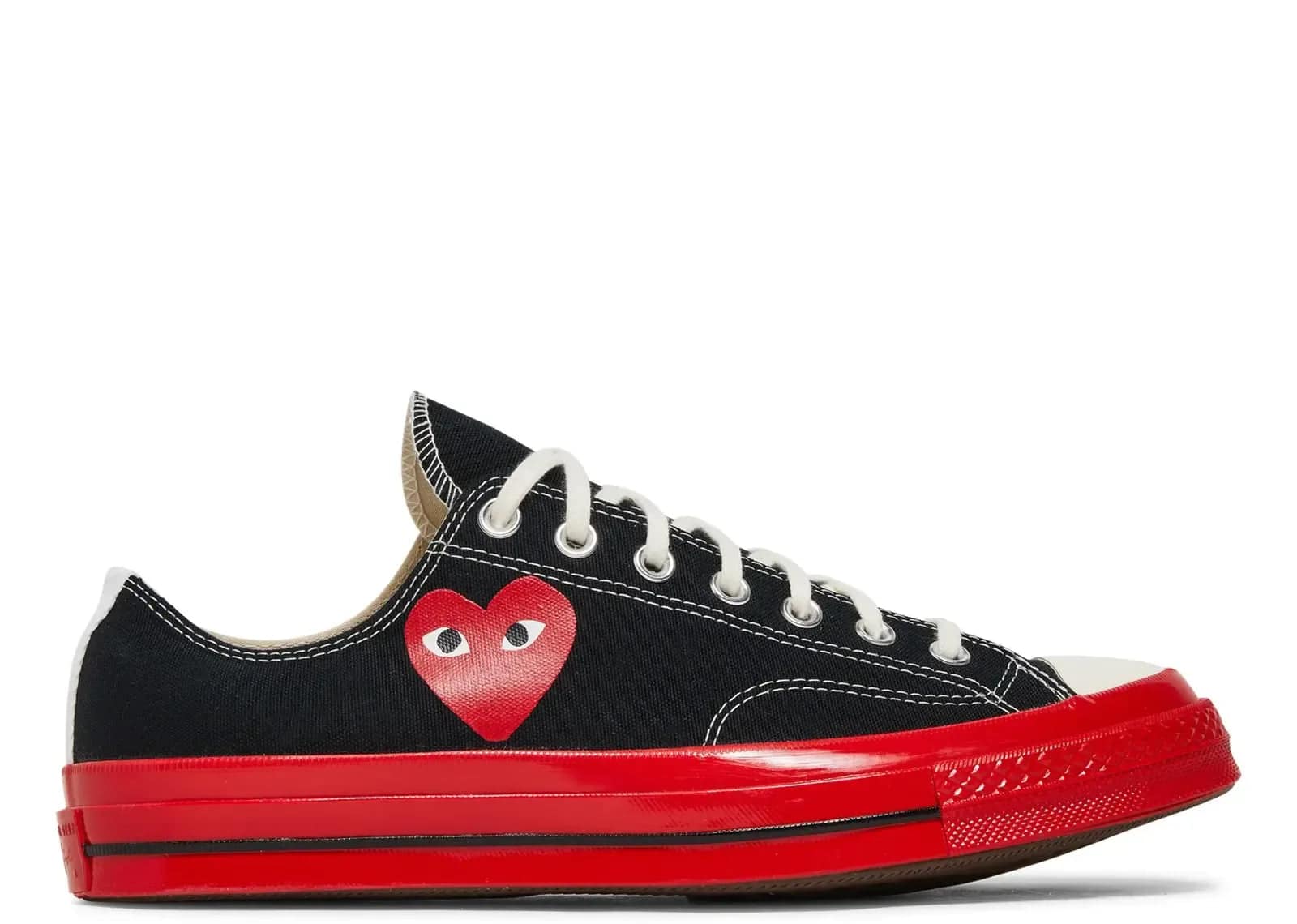 Converse Chuck Taylor All-Star 70 Ox Comme Des Garcons PLAY Black Red - My Suti