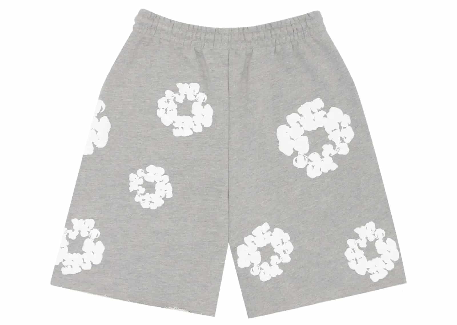Denim Tears The Cotton Wreath Shorts Grey - My Suti