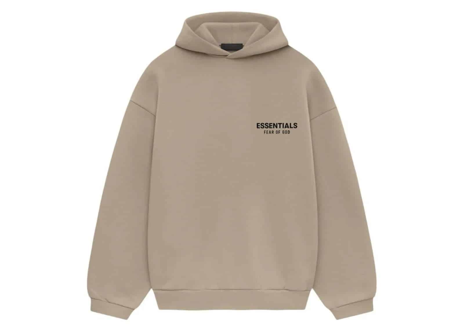 Fear Of God Essentials Fleece Hoodie Desert Sand - My Suti