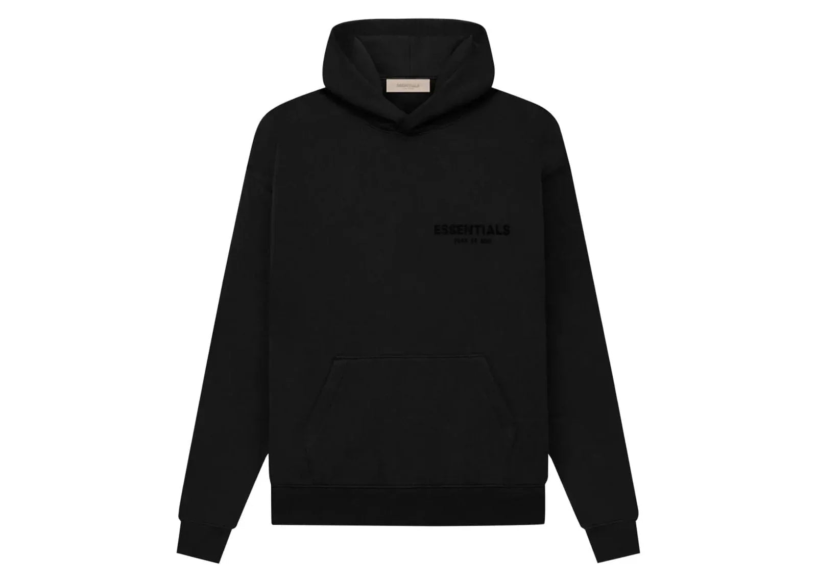 Fear Of God Essentials Pullover Chest Logo Hoodie Stretch Limo Black - My Suti Fear Of God Essentials Pullover Chest Logo Hoodie Stretch Limo Black - My Suti