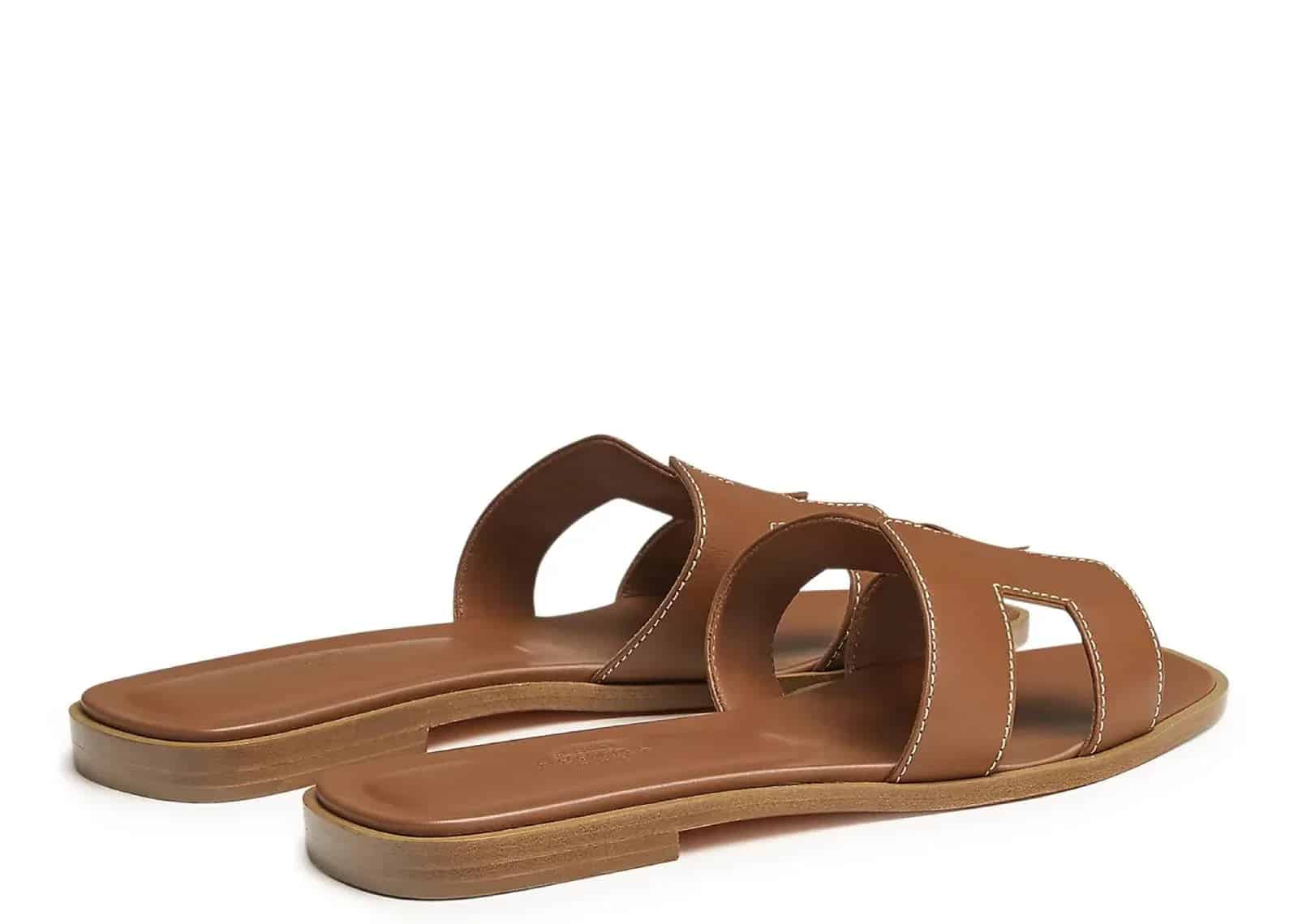 Hermes Oran Sandal Gold Box Calfskin Leather - My Suti
