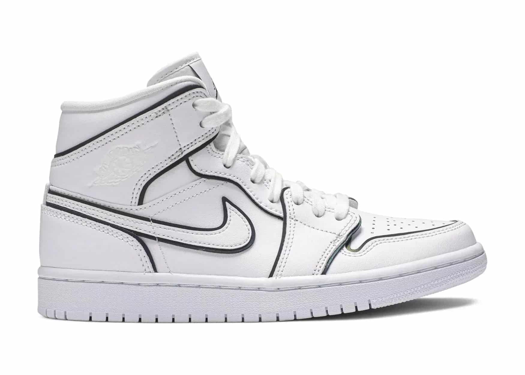 Nike Air Jordan 1 Mid Iridescent Reflective White (W) - My Suti