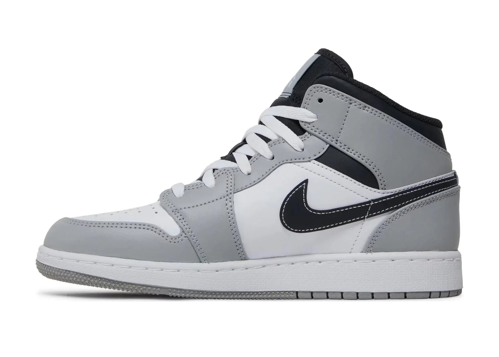 Nike Air Jordan 1 Mid Light Smoke Grey (GS) - My Suti