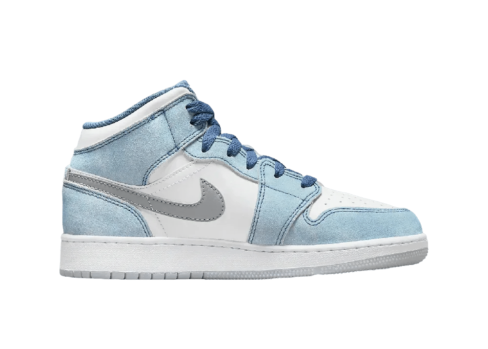 Nike Air Jordan 1 Mid SE French Blue Light Steel (GS) - My Suti