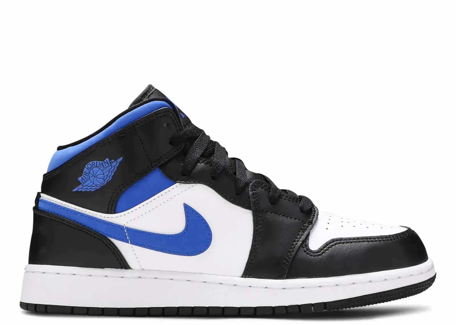 Nike Air Jordan 1 Mid White Black Royal (GS) - My Suti
