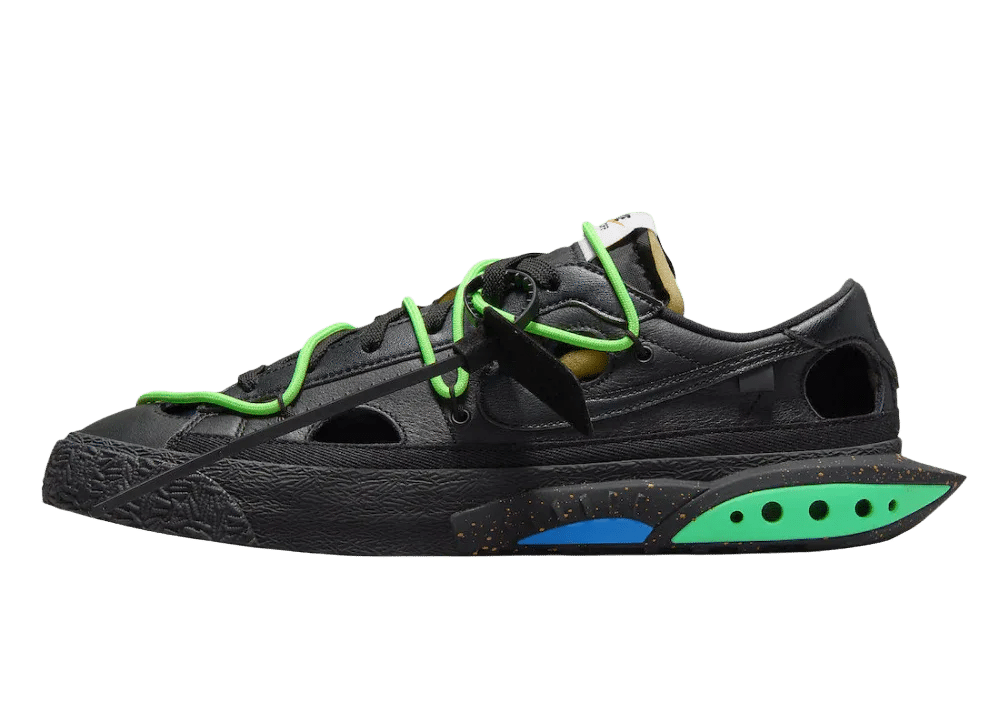 Nike Blazer Low Off-White Black Electro Green - My Suti